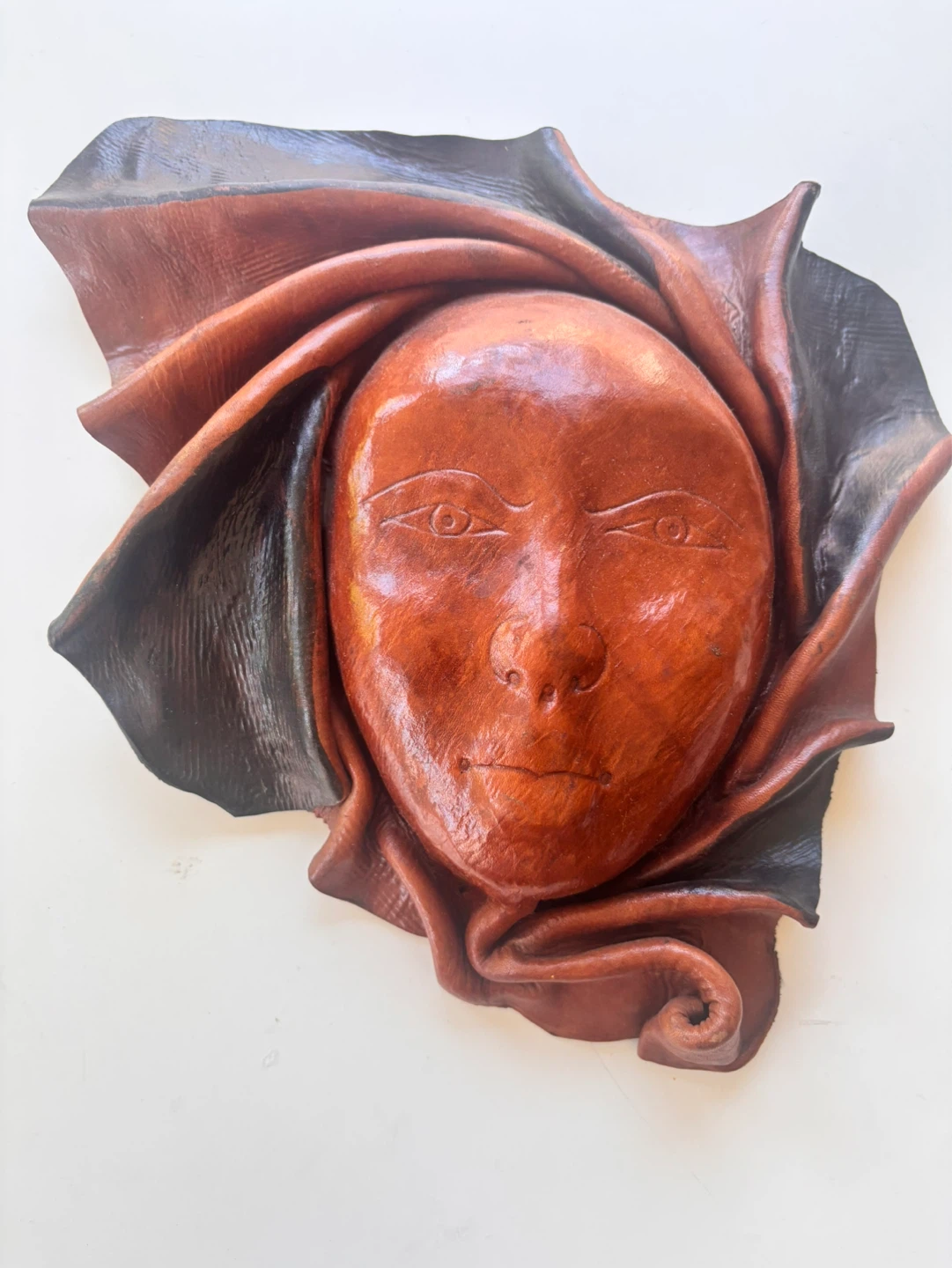 Leather Face Wall Hanging