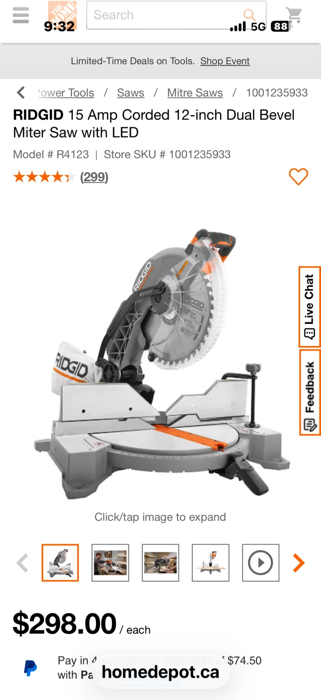 New dual bevel miter saw