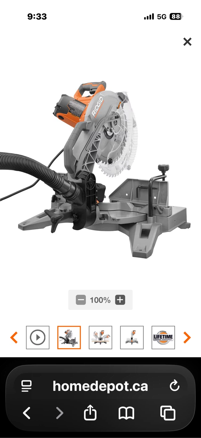 New dual bevel miter saw - photo 2