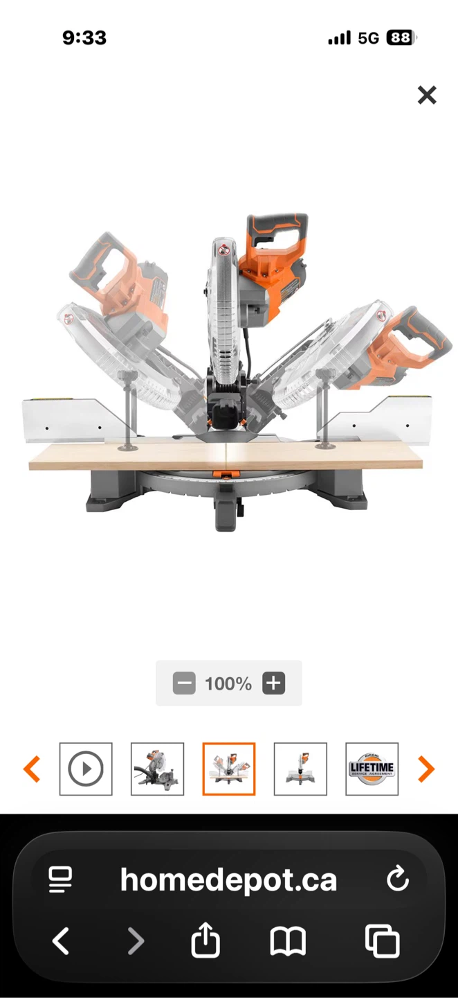New dual bevel miter saw - photo 3