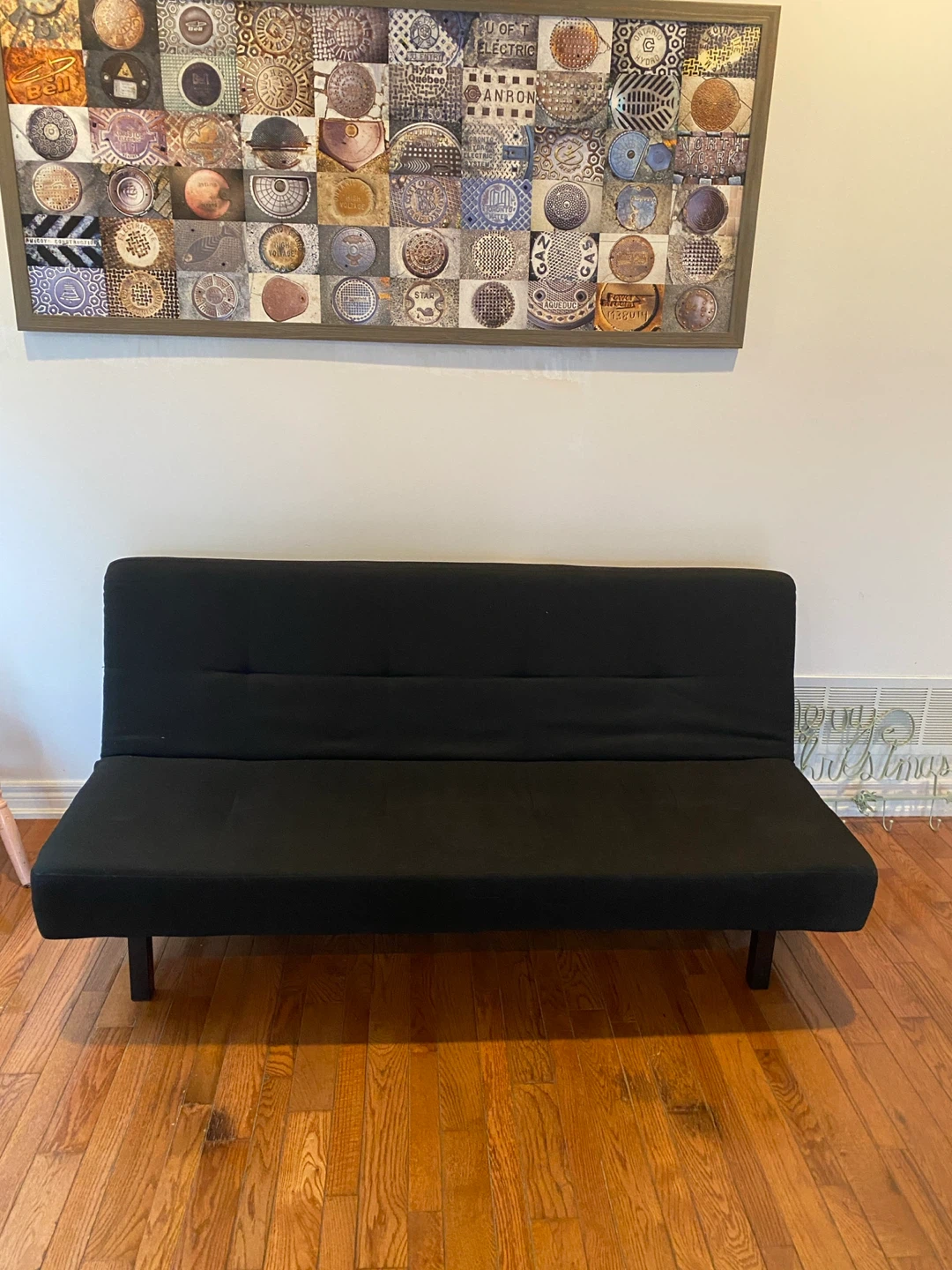 FREE DELIVERY. Black Futon / Sofa Bed