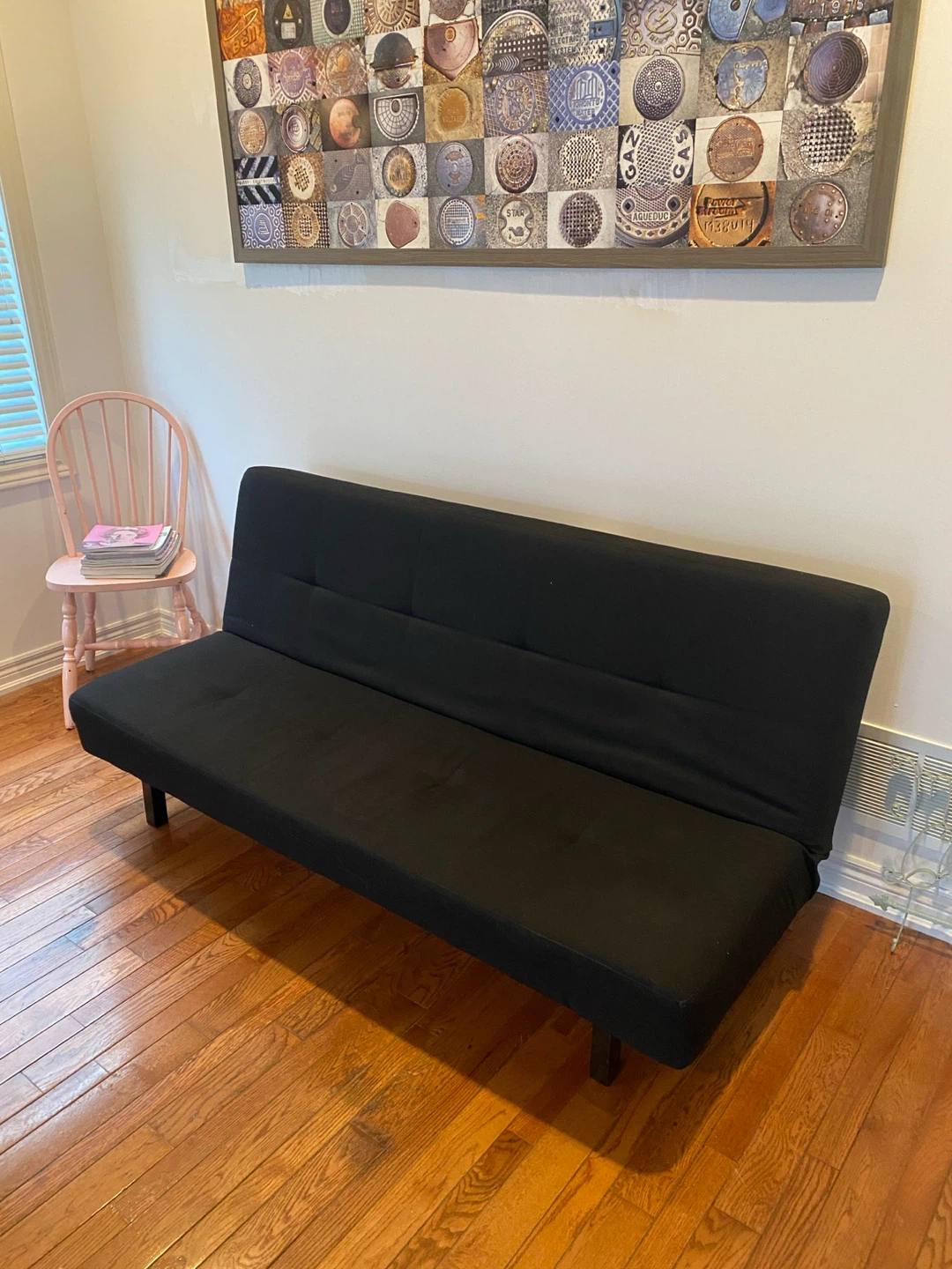 FREE DELIVERY. Black Futon / Sofa Bed - photo 2