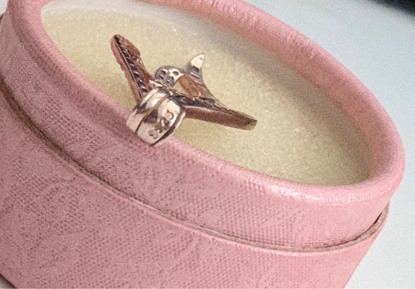 Rose gold plated pendant (sterling silver ) - photo 3