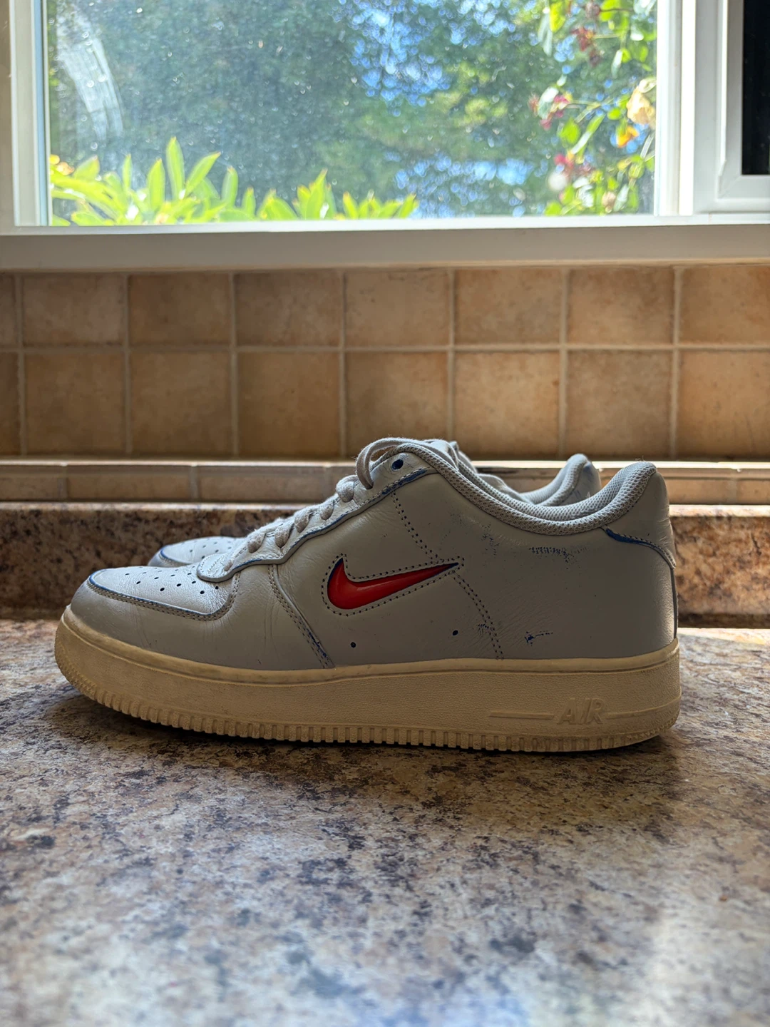 Nike Air Force 1 Low Light Blue Sneakers - photo 3