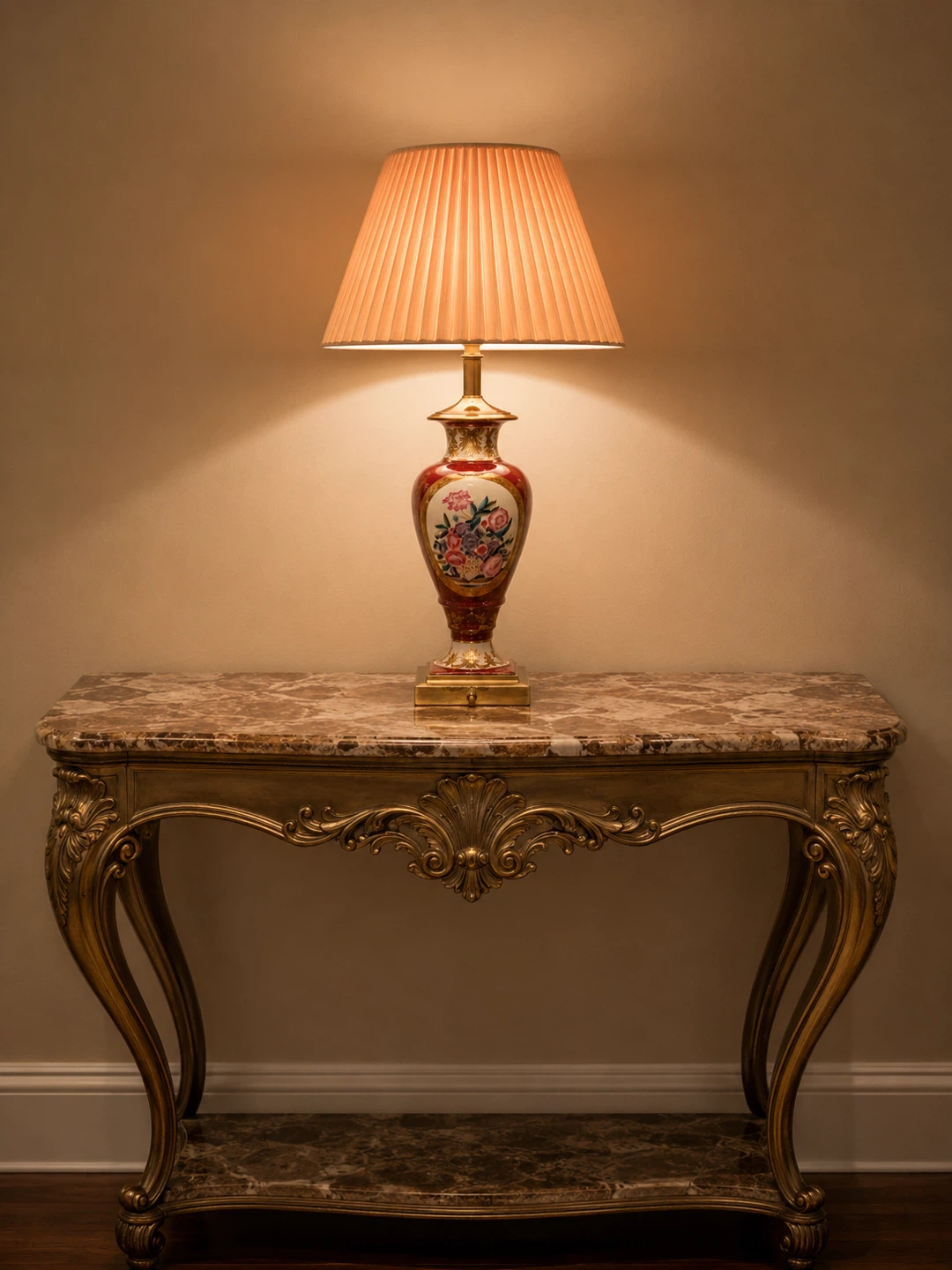 Table Lamps with Floral Detail - photo 3