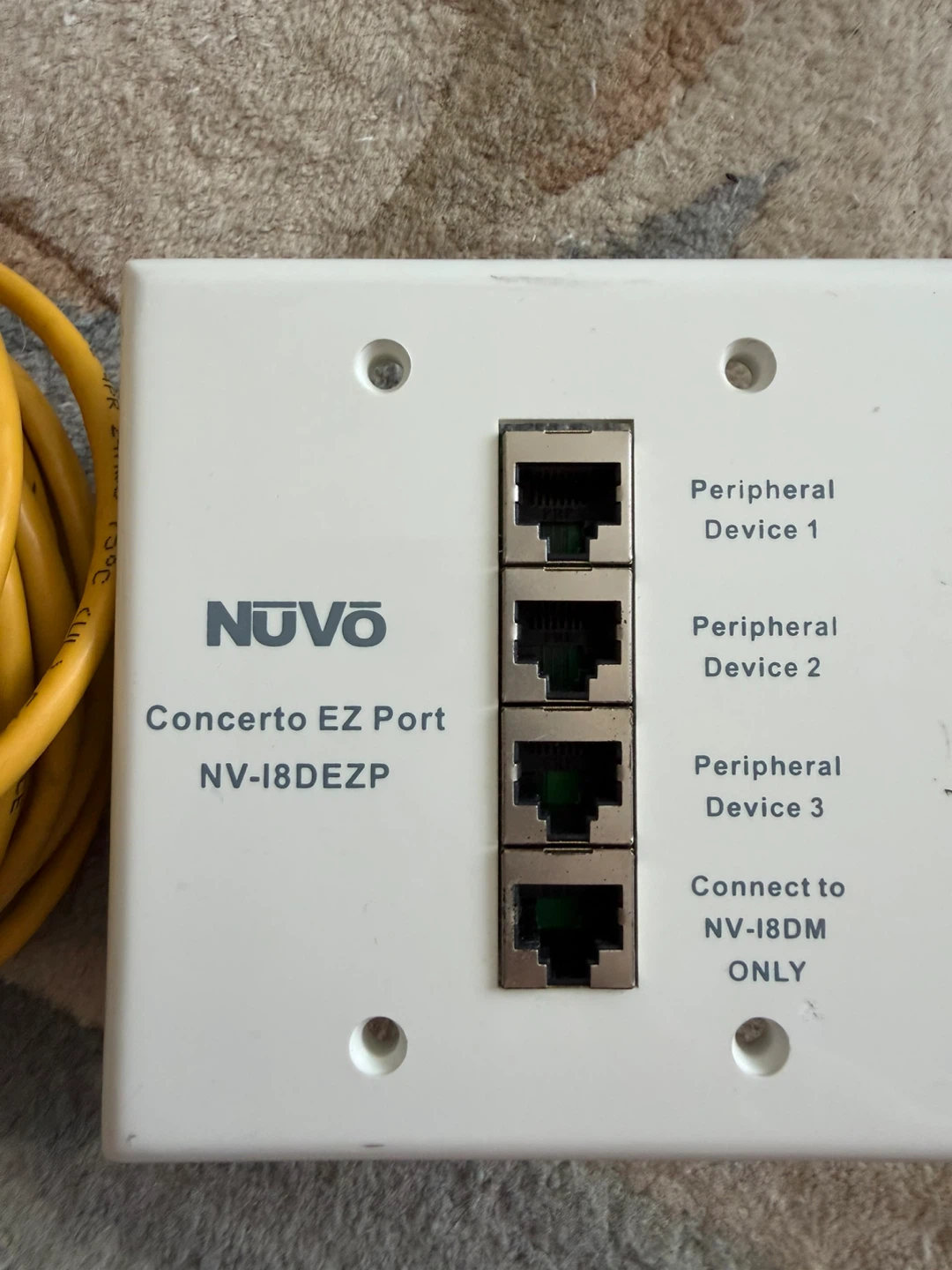 NUVO NV-I8DEZP CONCERTO EZ PORT CONNECTION HUB WITH RJ45 CABLE - photo 2