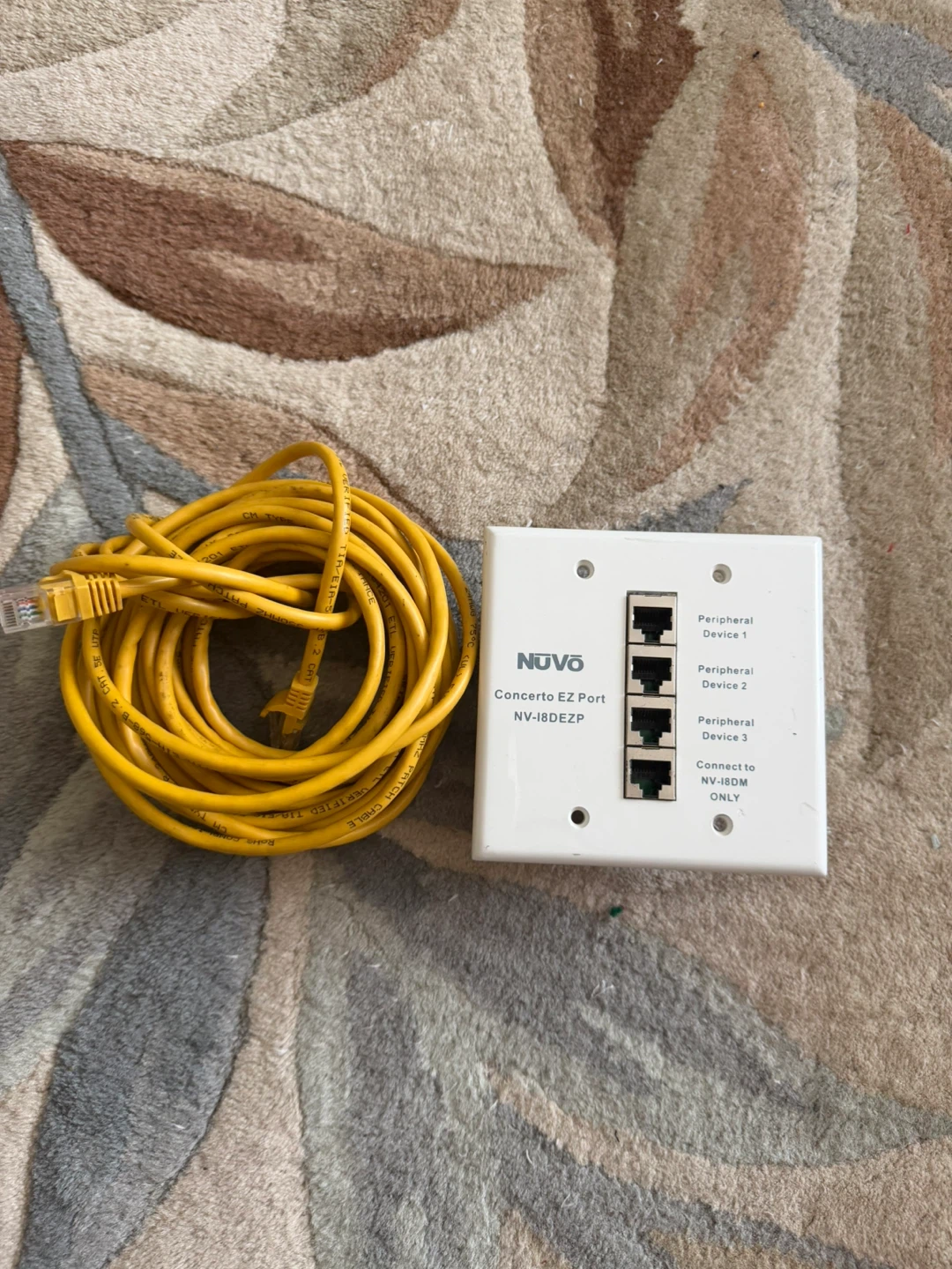 NUVO NV-I8DEZP CONCERTO EZ PORT CONNECTION HUB WITH RJ45 CABLE