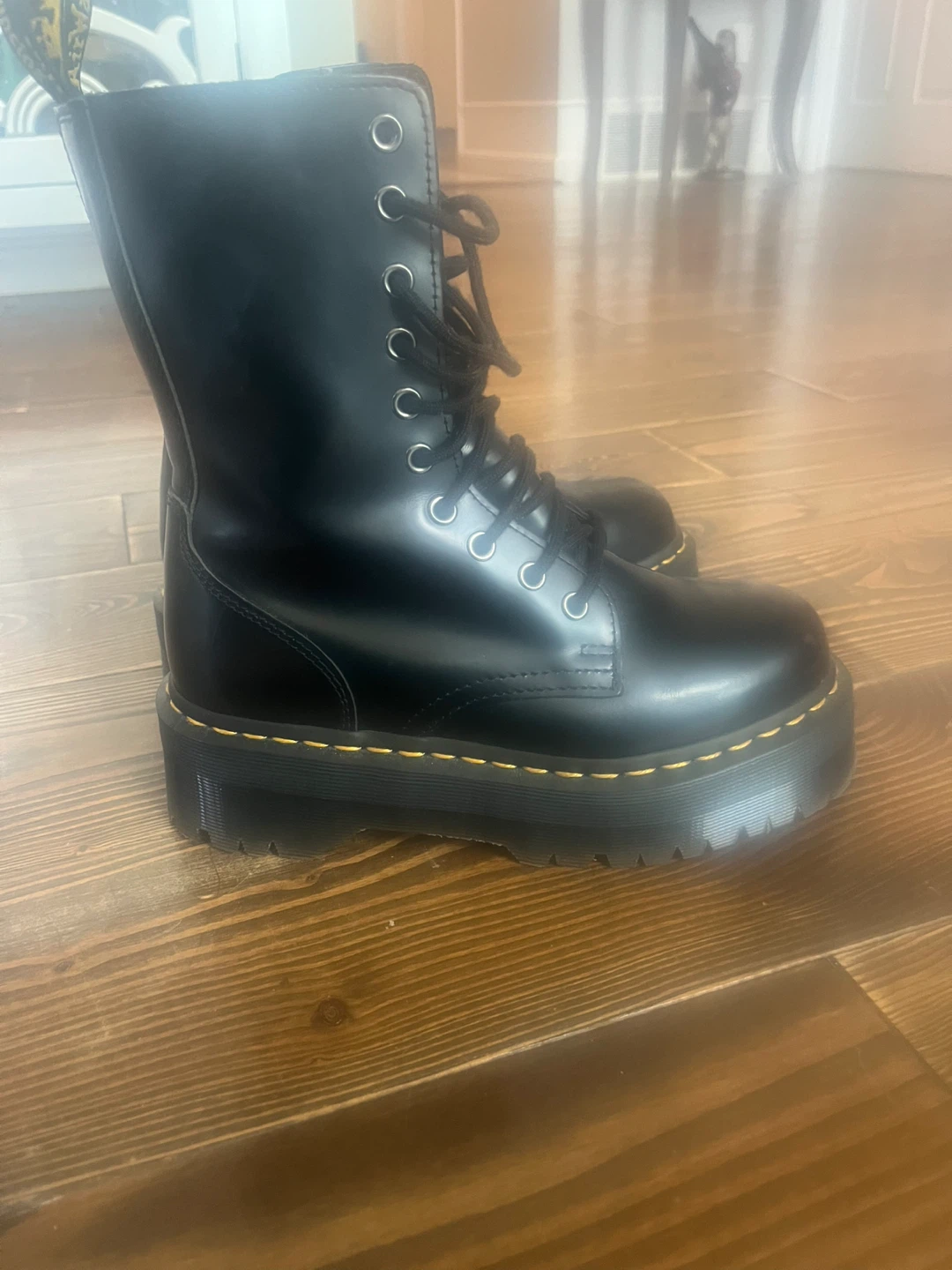 Dr. Martens Jadon Hi Platform Boots Black Leather