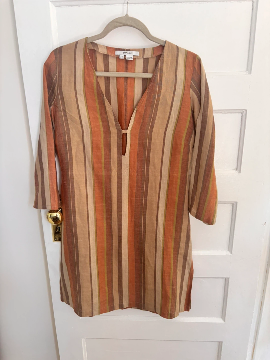 Zara Basic Striped Tunic Dress