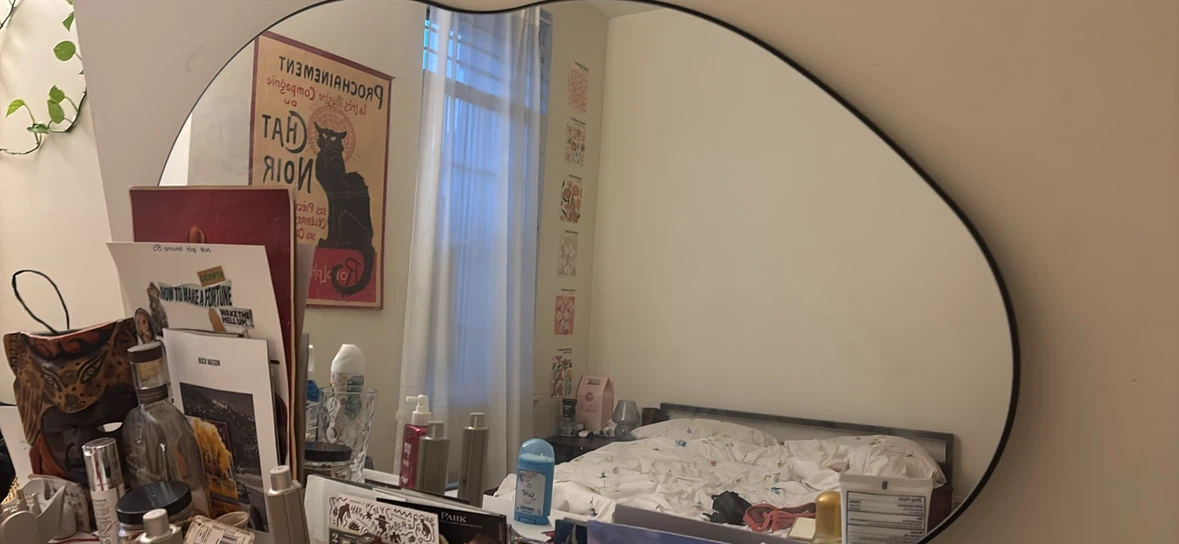 Abstract Irregular Shape Mirror