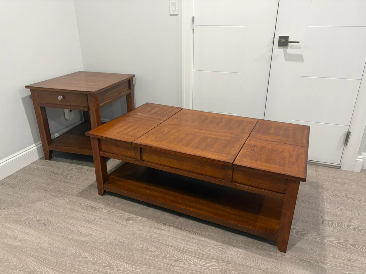 Lift Top Coffee Table and End Table Set