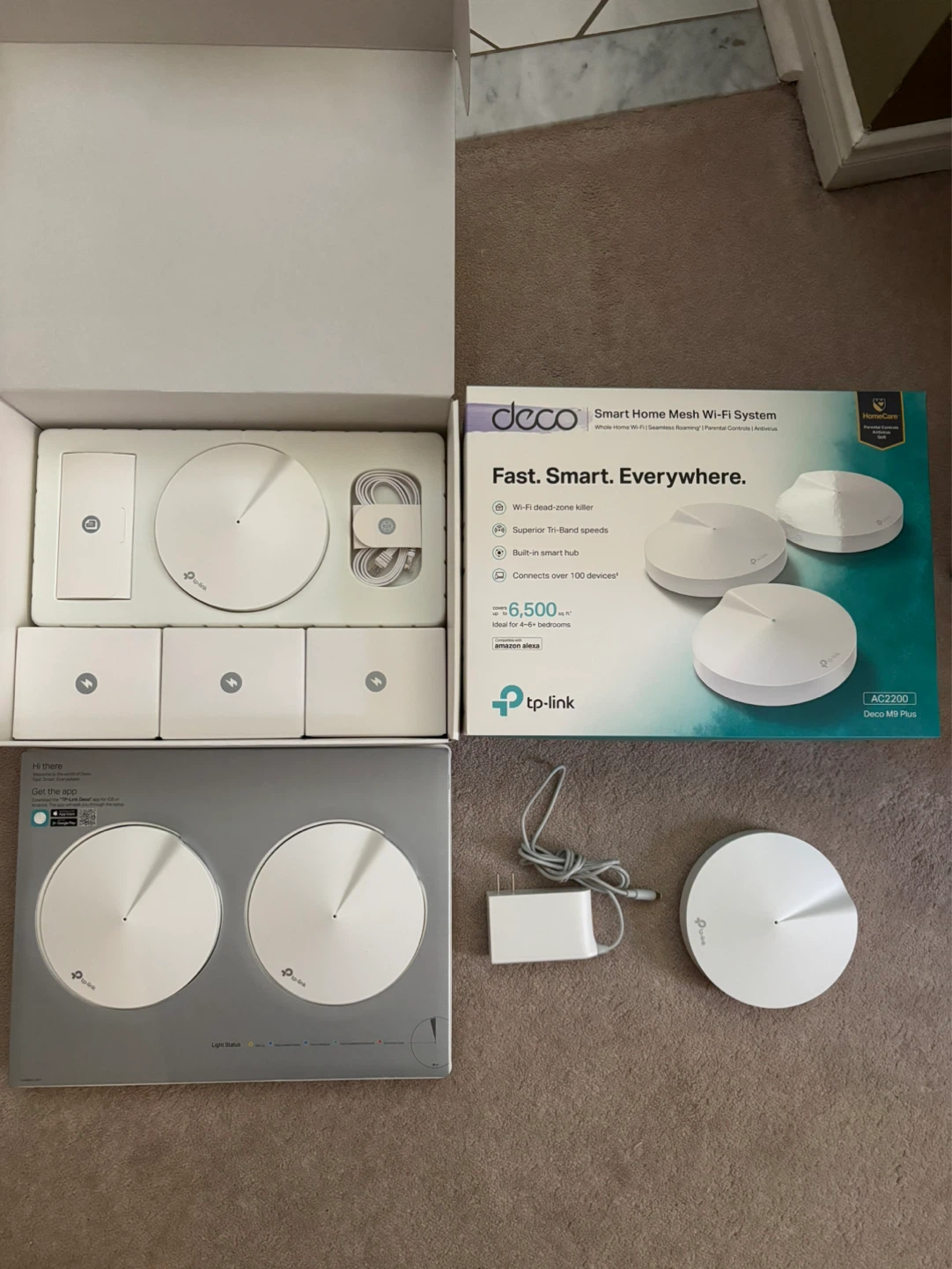 TP-Link Deco M9 Plus Mesh Wi-Fi System (AC2200)