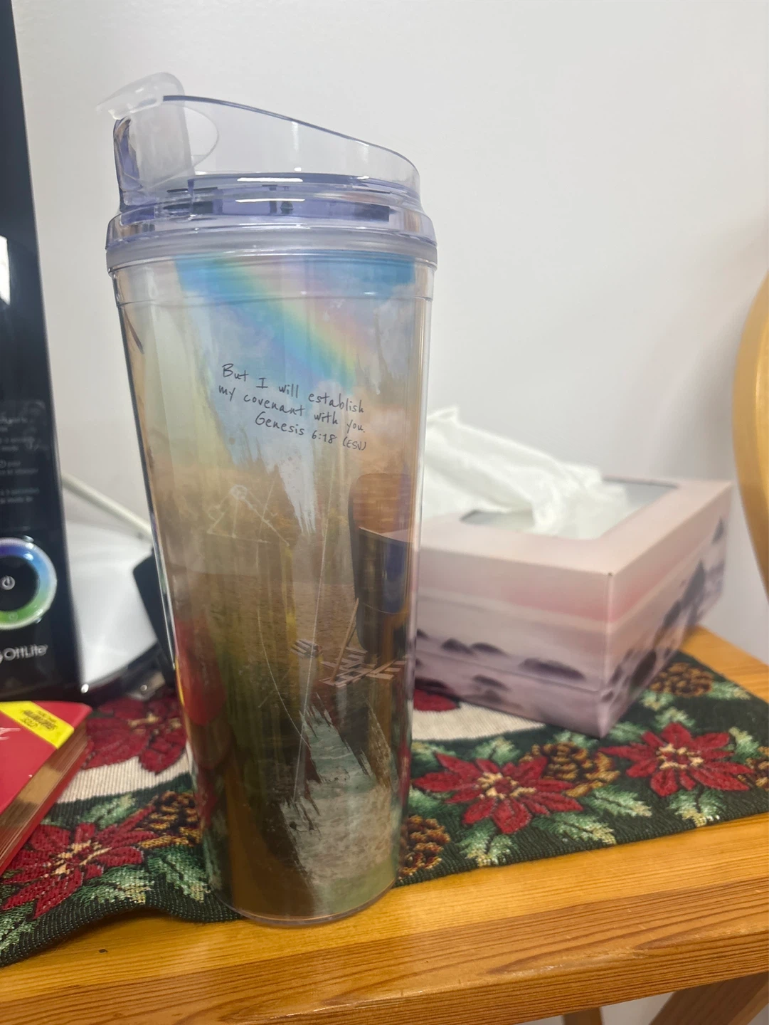 Inspirational Tumbler with Scripture Quote