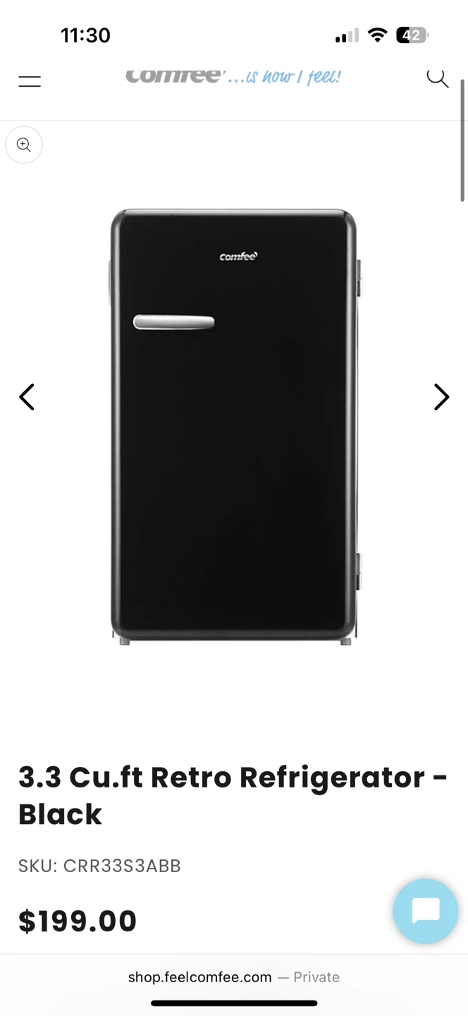 Comfee Mini Fridge w/ freezer - photo 5