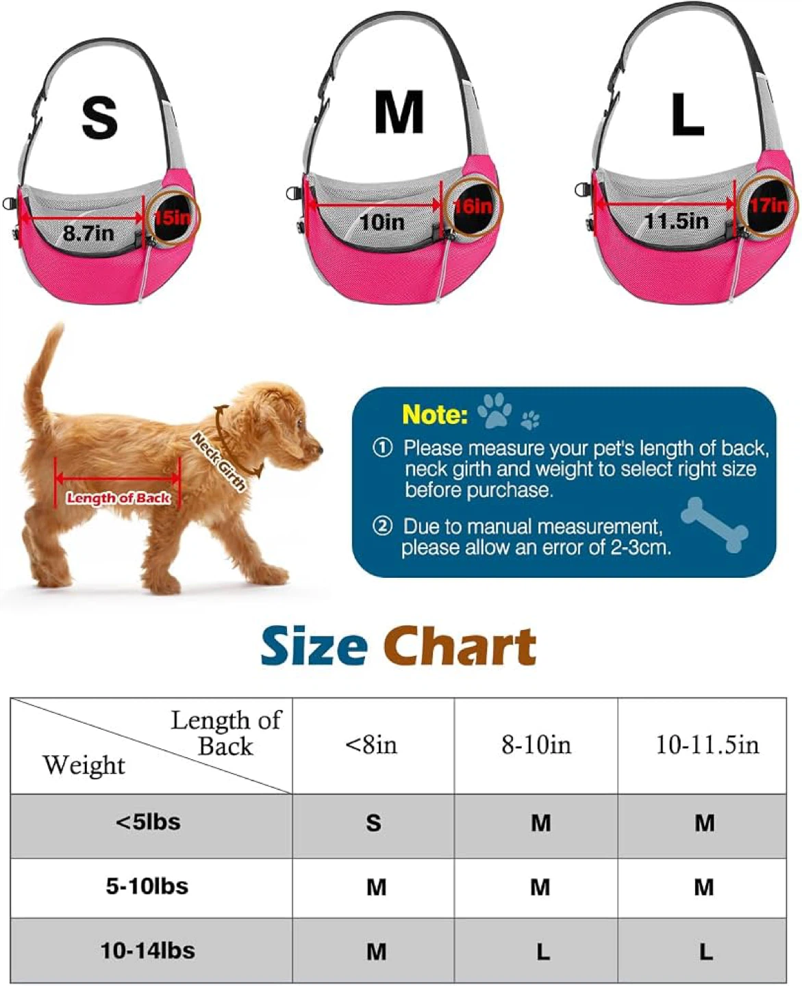 Sling Carrier Crossbody Dog Purse Adjustable Strap Travel - photo 4