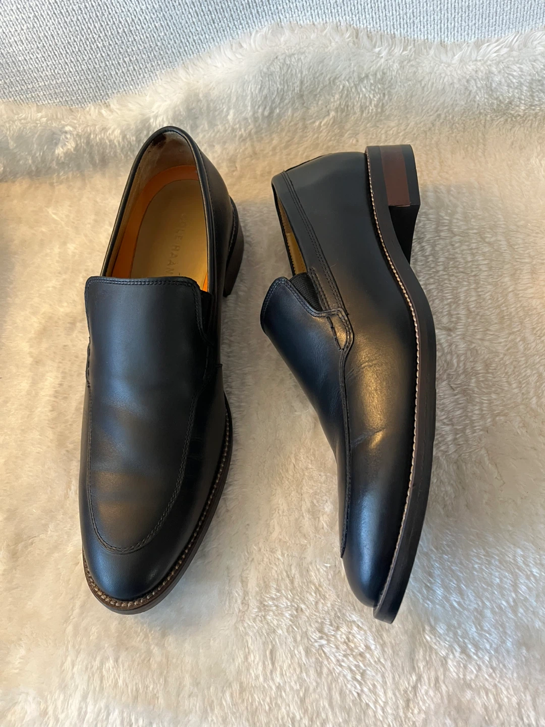 Cole Haan Black Leather Loafers Size 10 - photo 3