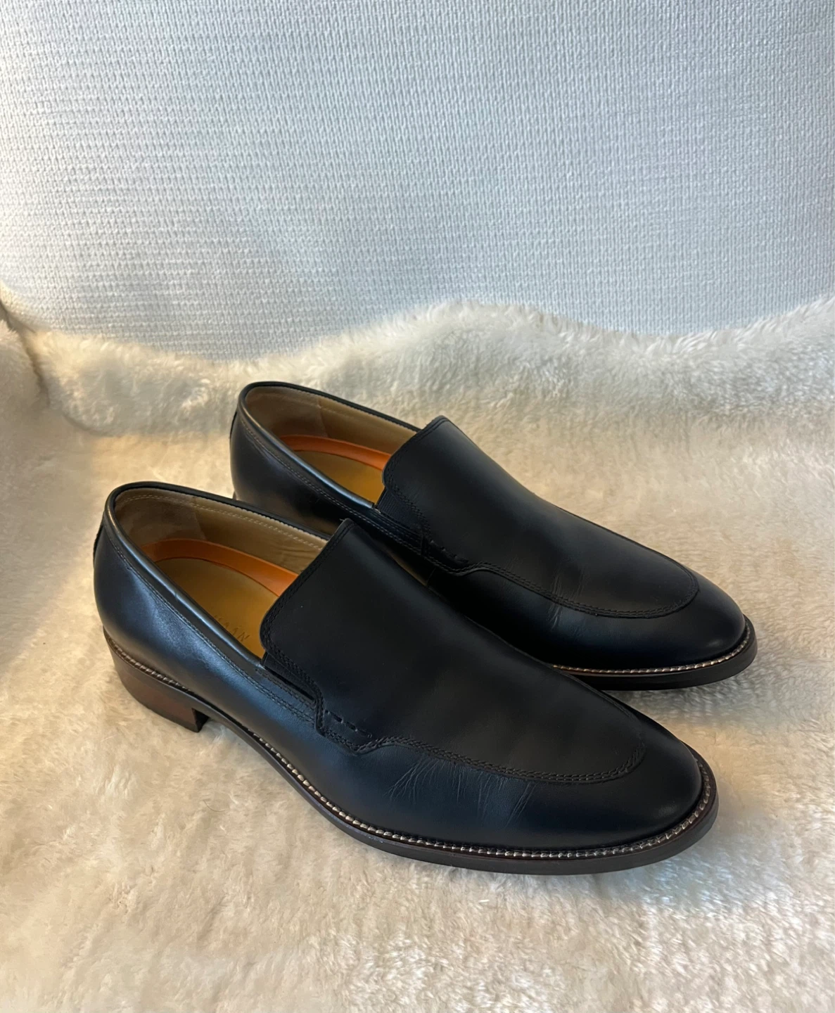 Cole Haan Black Leather Loafers Size 10