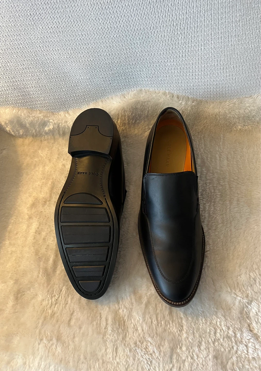 Cole Haan Black Leather Loafers Size 10 - photo 2