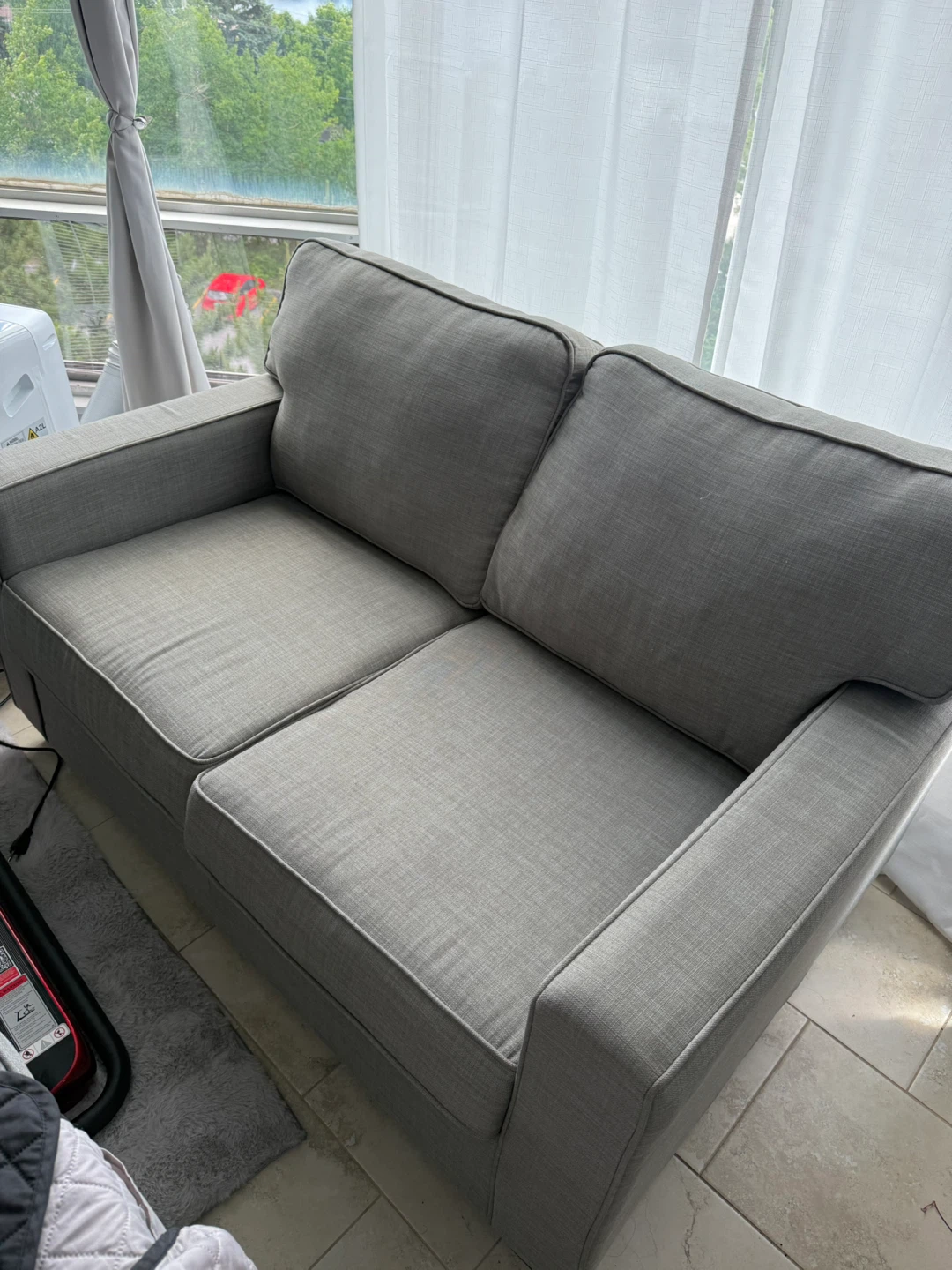 Grey Two-Seater Sofa - photo 2