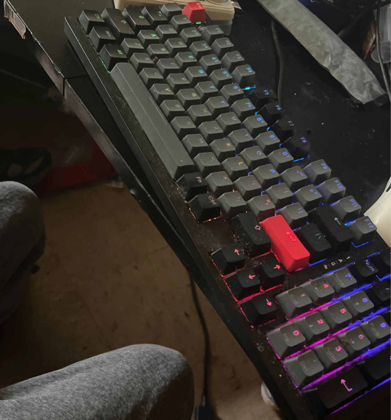 Black Mechanical Keyboard with RGB Lighting - photo 5