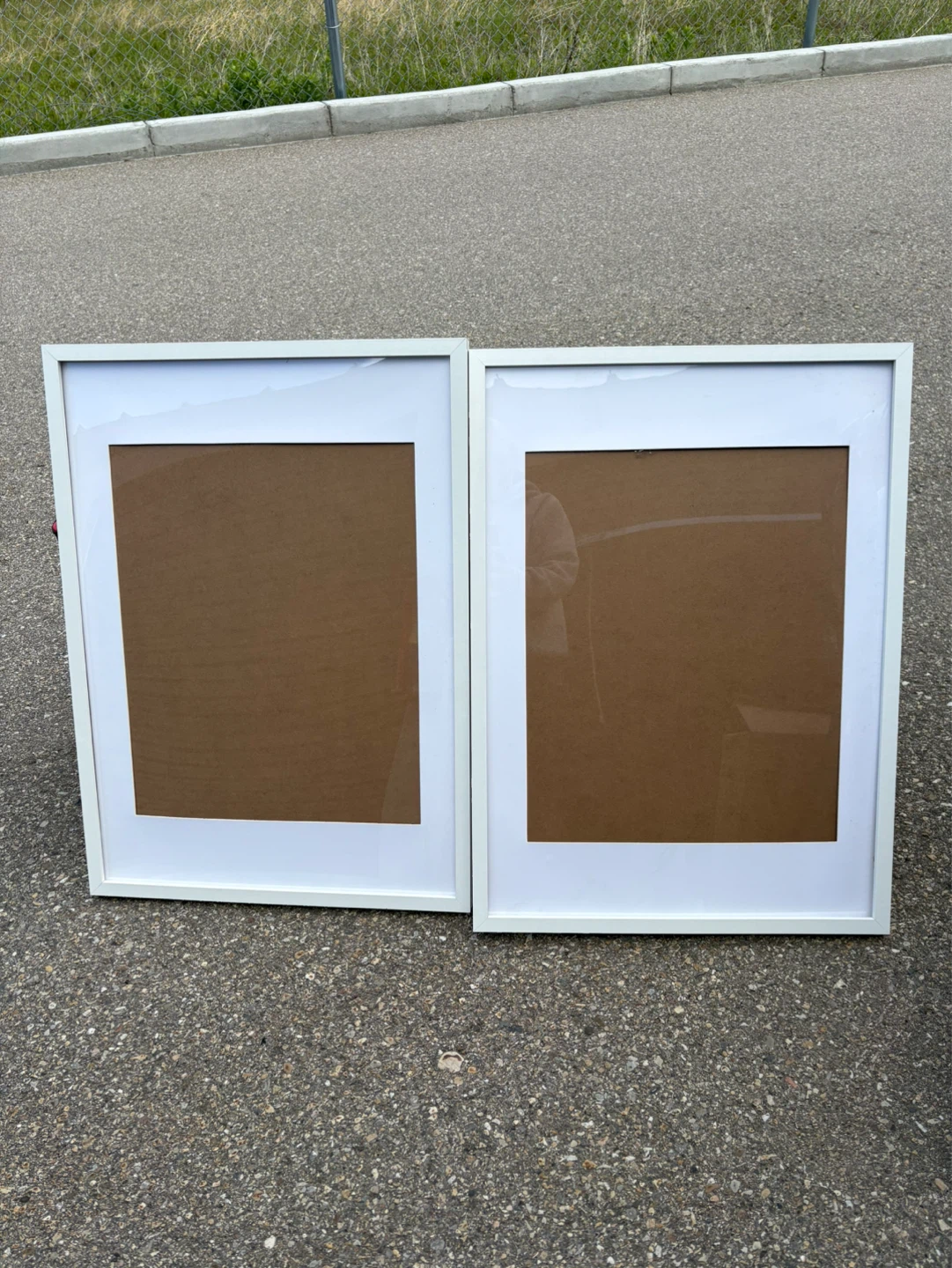 Two White Poster Frames