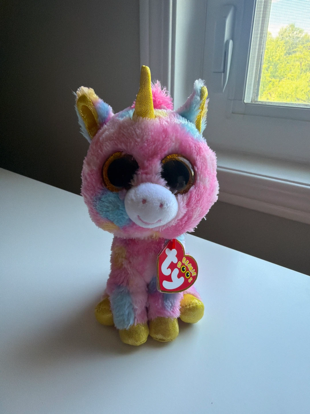 Ty Beanie Boos Rainbow Unicorn 6” - Fantasia May 8