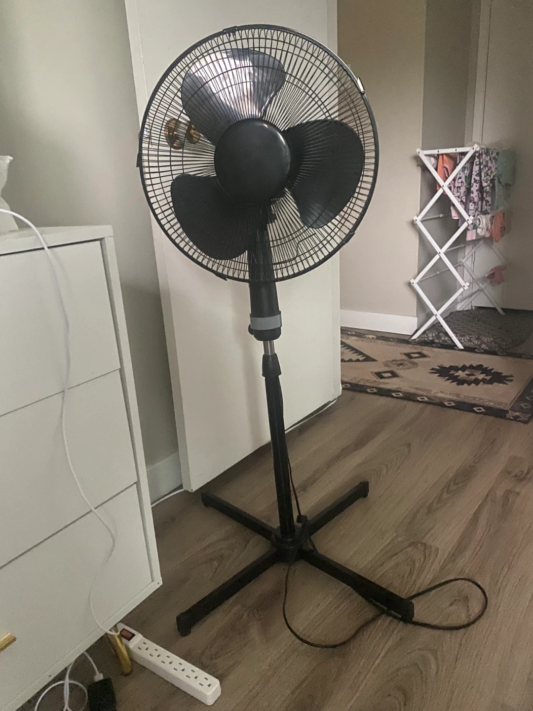 Black Standing Fan