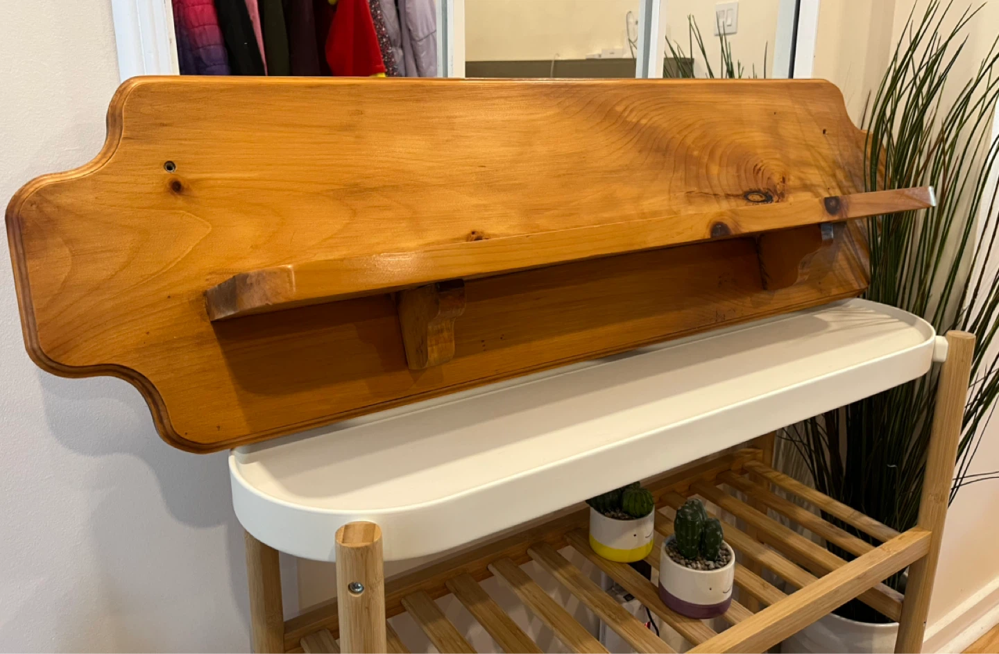 Solid Wood Vintage Wall Shelf - photo 4