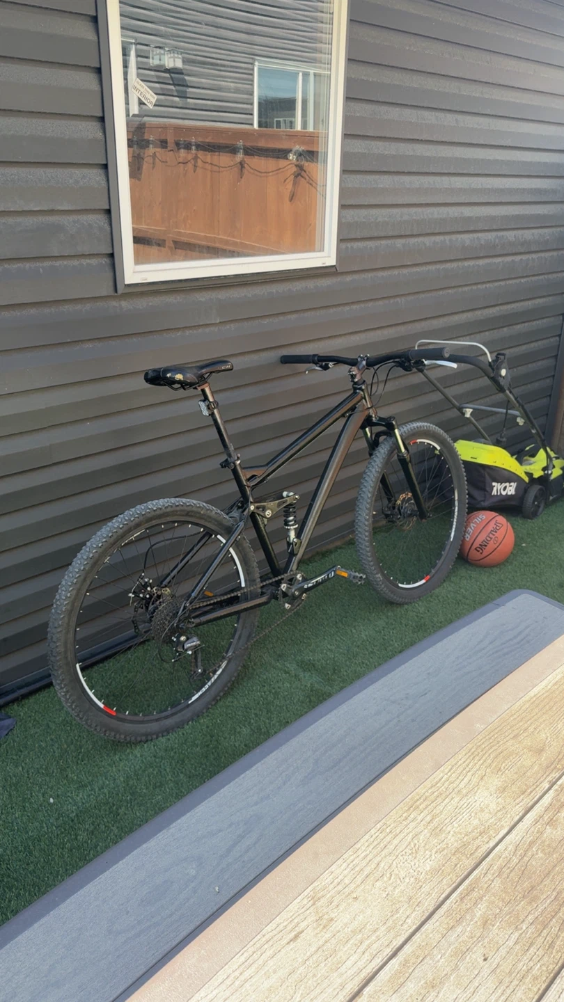Black Full Suspension Mountain Bike - photo 2