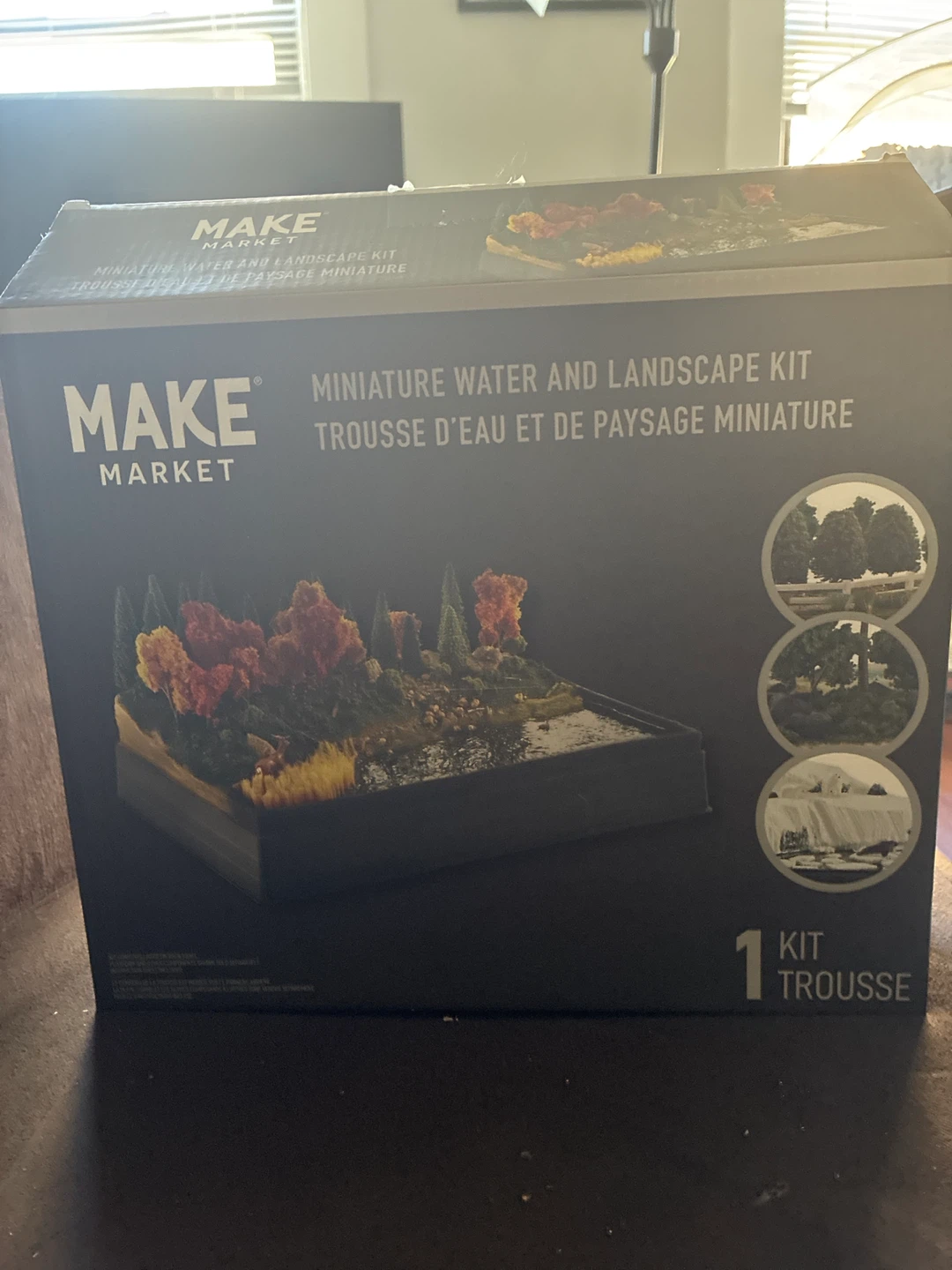 Miniature house and miniature water landscape