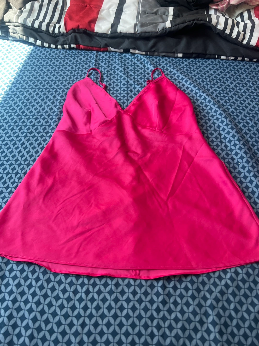 La Vie en Rose Pink Slip Dress XS/TP