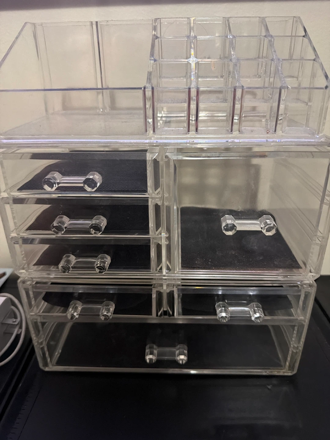 Clear Acrylic Makeup Organizer with Drawers