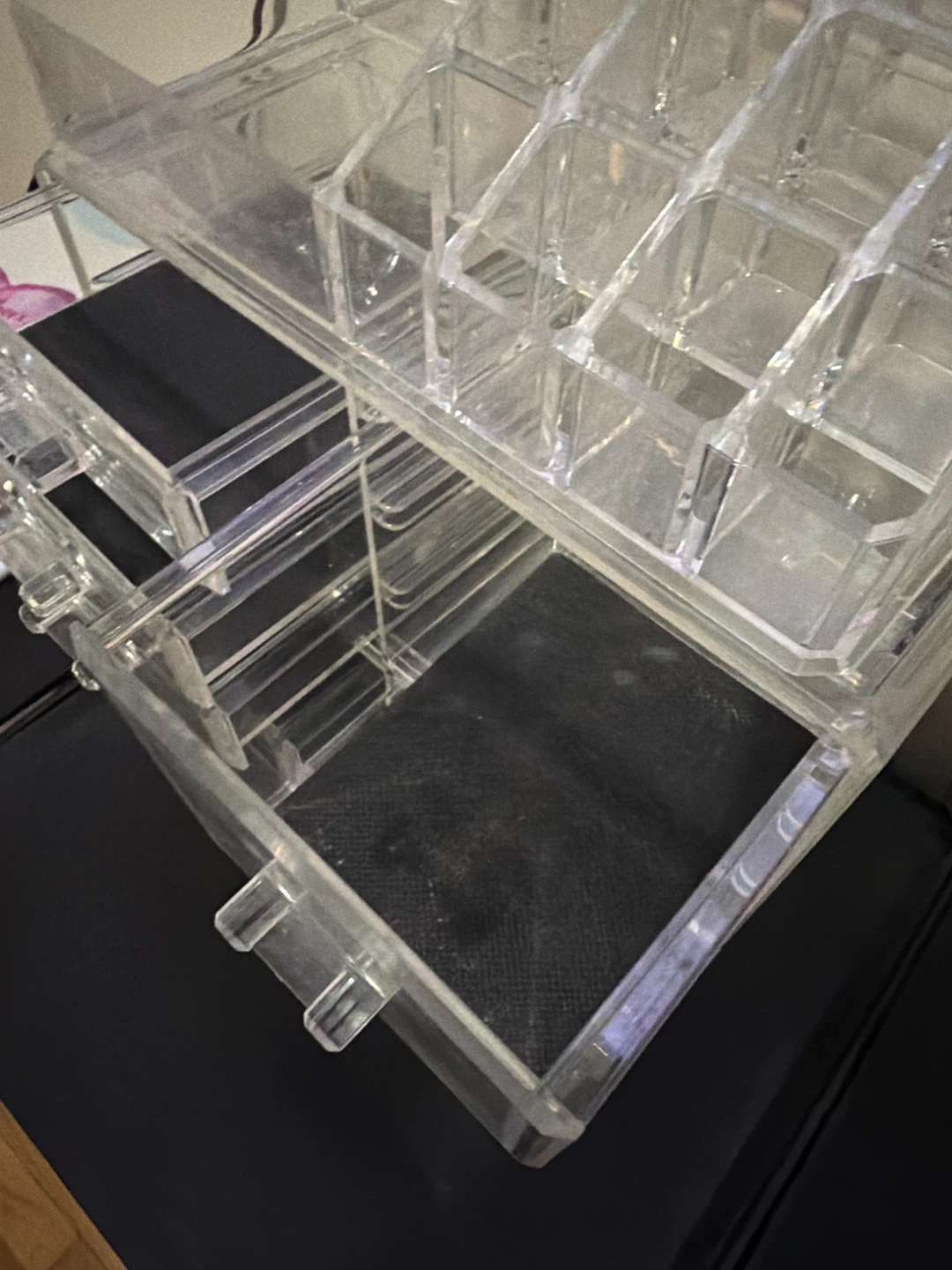 Clear Acrylic Makeup Organizer with Drawers - photo 2