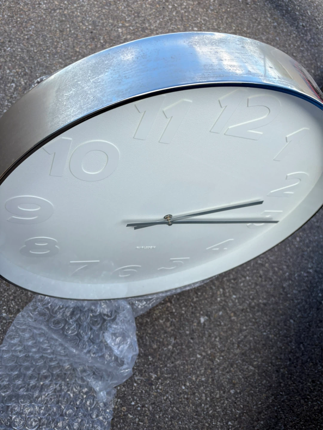 Karlsson Wall Clock - White & Chrome - photo 2