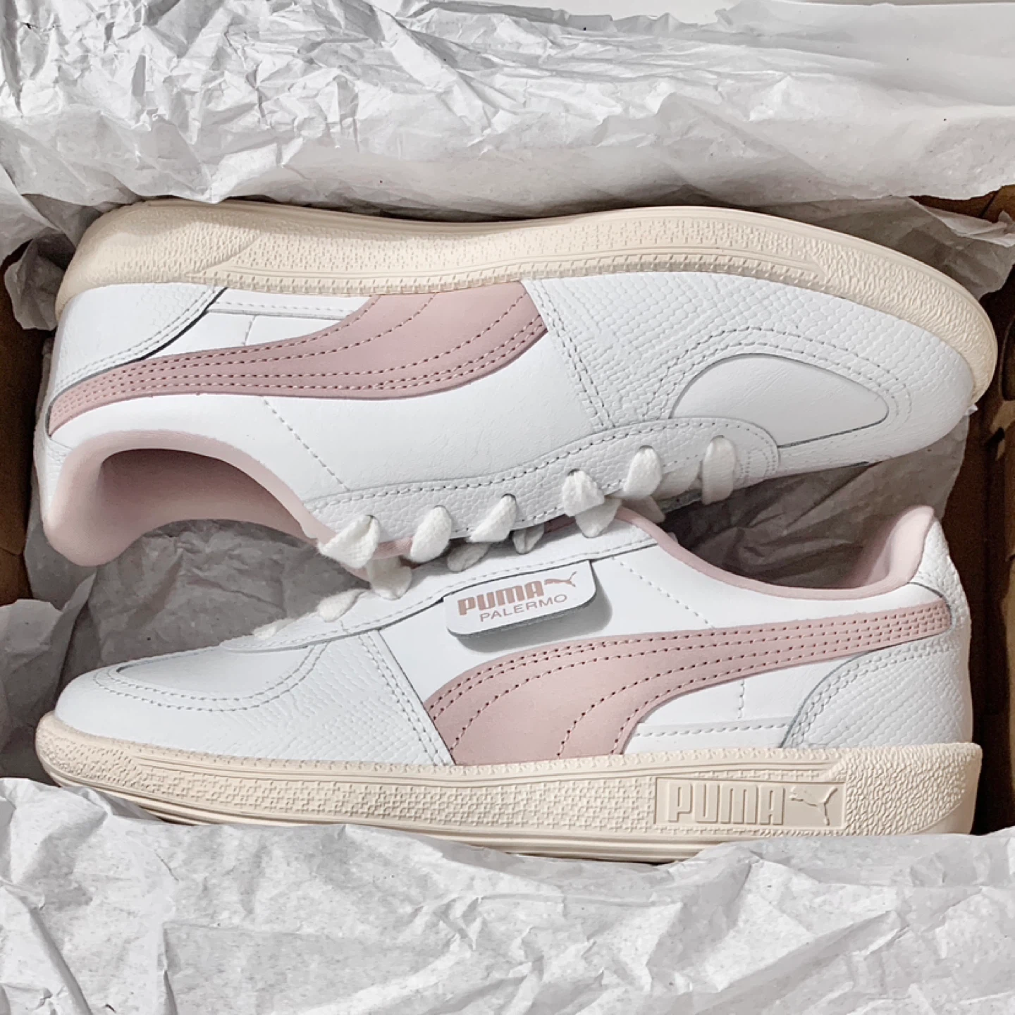 Puma Womens Sneakers Palermo FS Leather Running Shoes NEW - photo 2