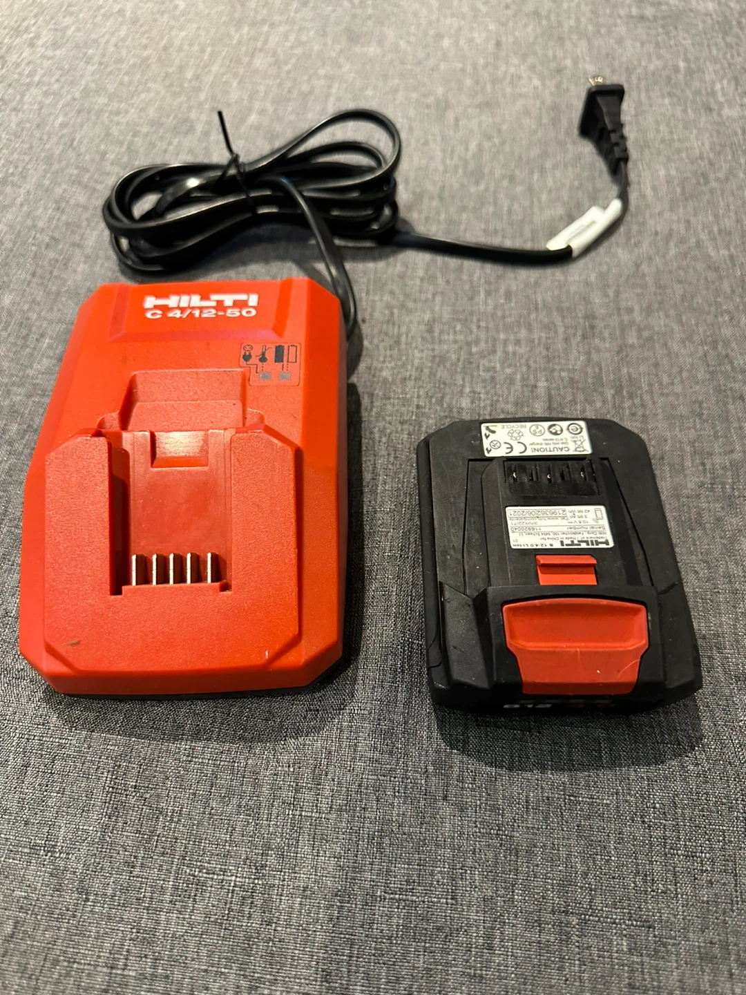 Hilti 12V battery and charger
