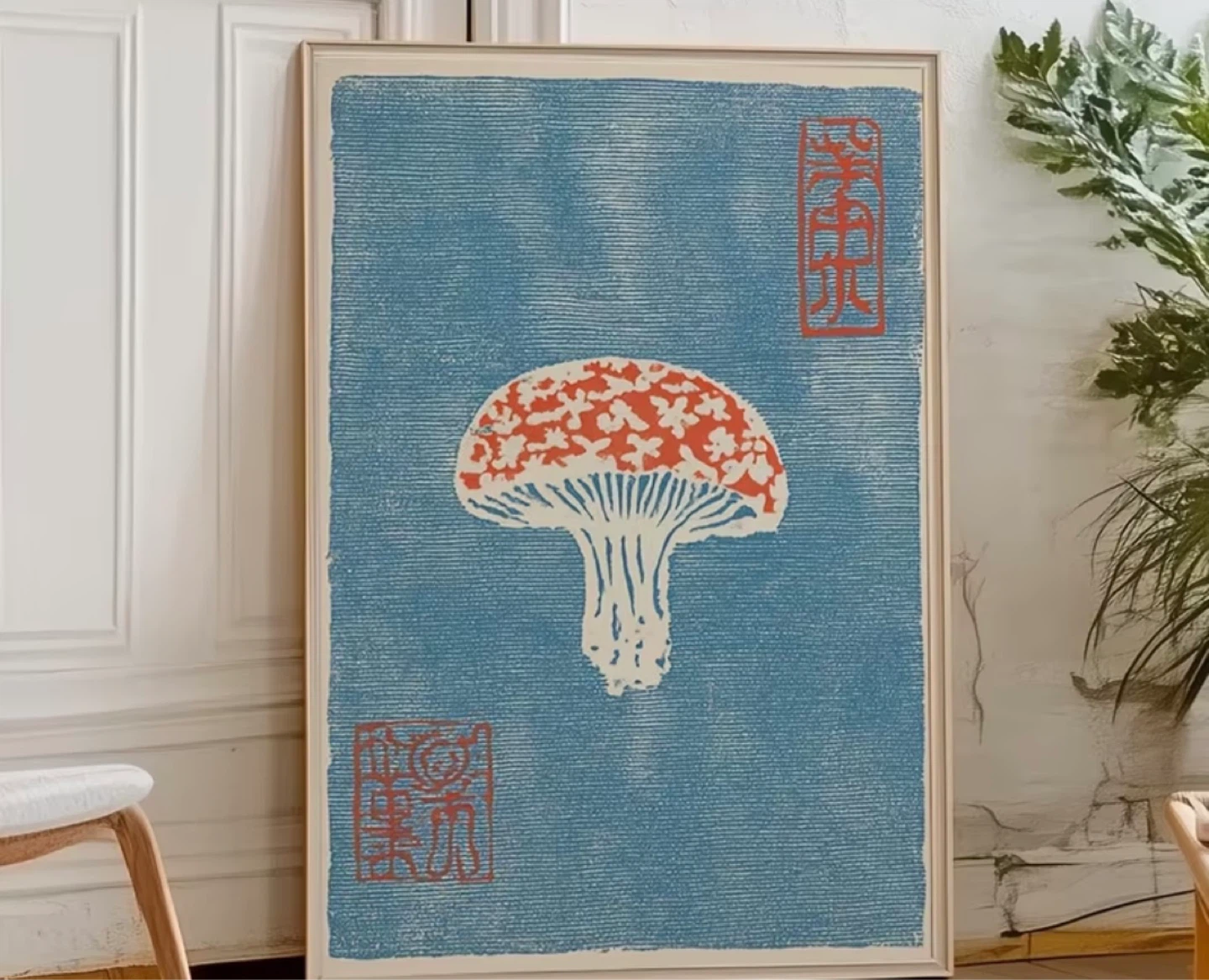 Mushroom Art Print (frameless 18x24 inch)