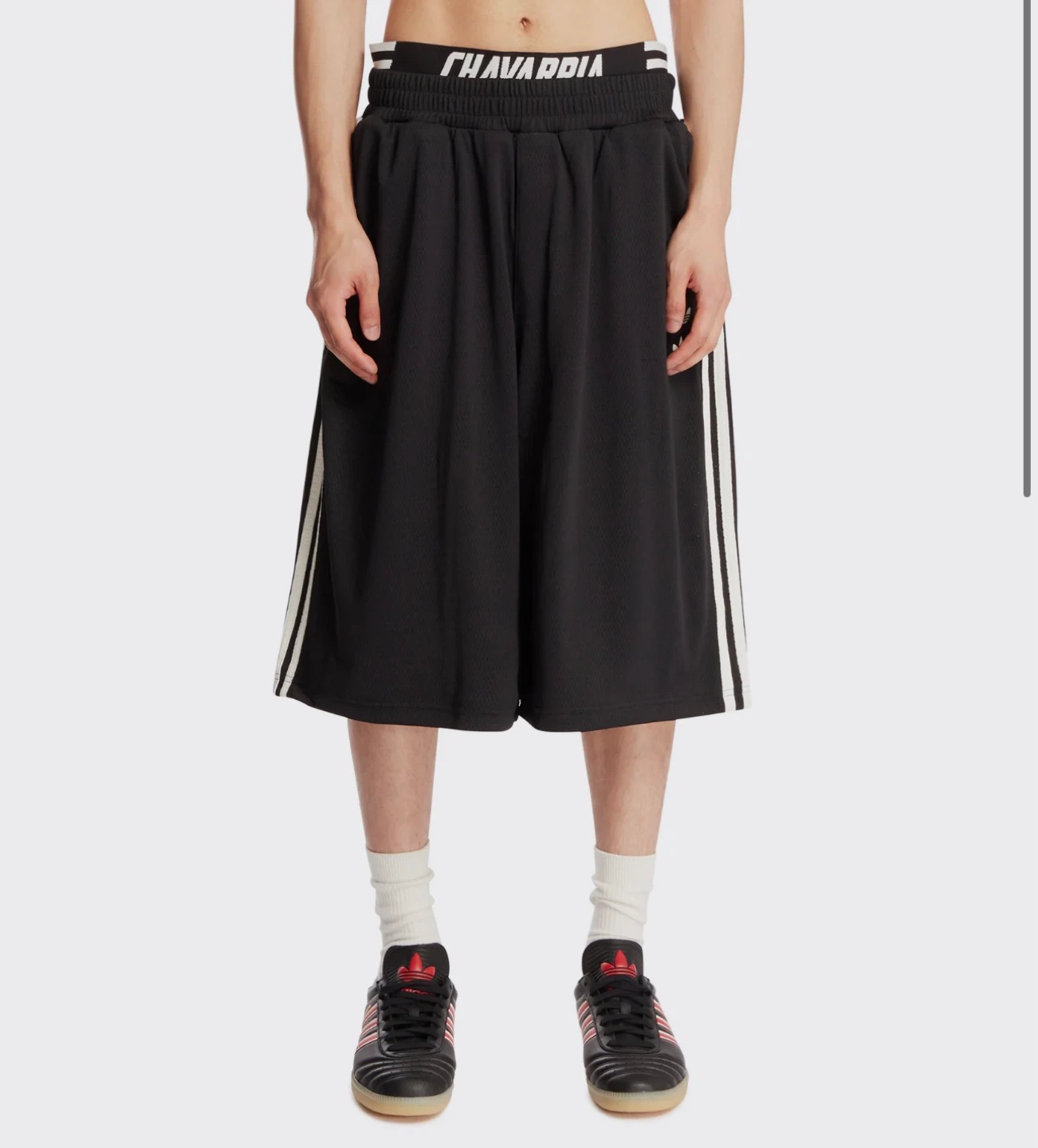 Adidas Originals x Willy Chavarria Black Long Shorts - photo 2