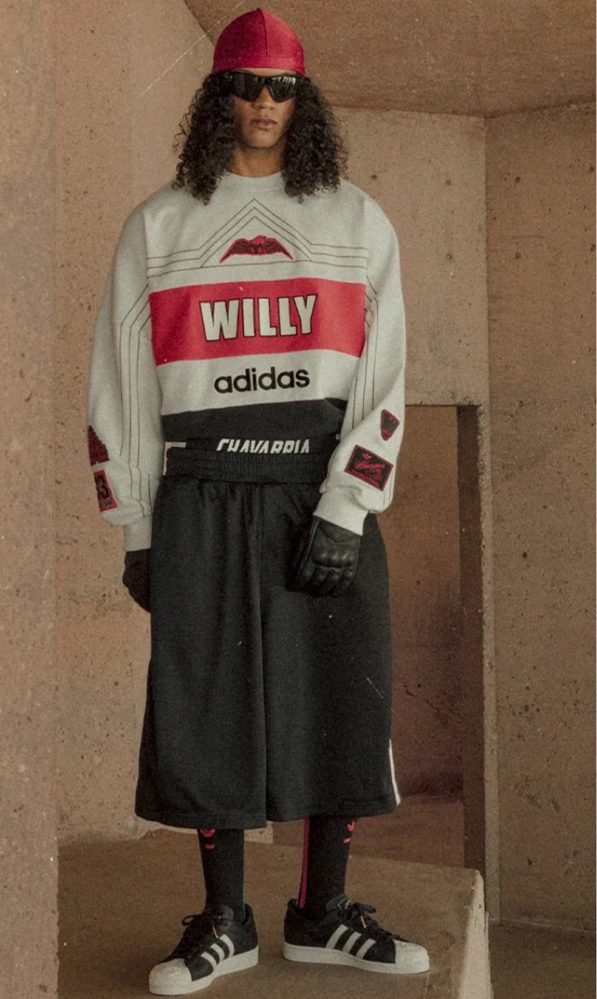 Adidas Originals x Willy Chavarria Black Long Shorts - photo 5