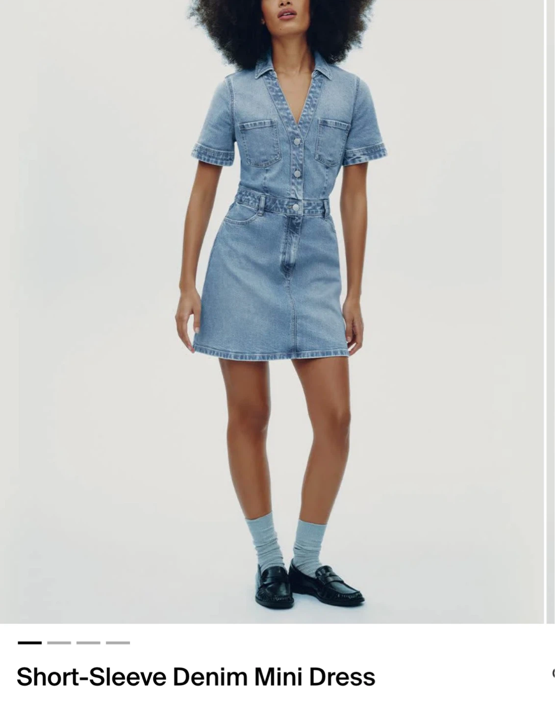 Reitmans Short-Sleeve Denim Mini Dress XL (original $79.90) - photo 2