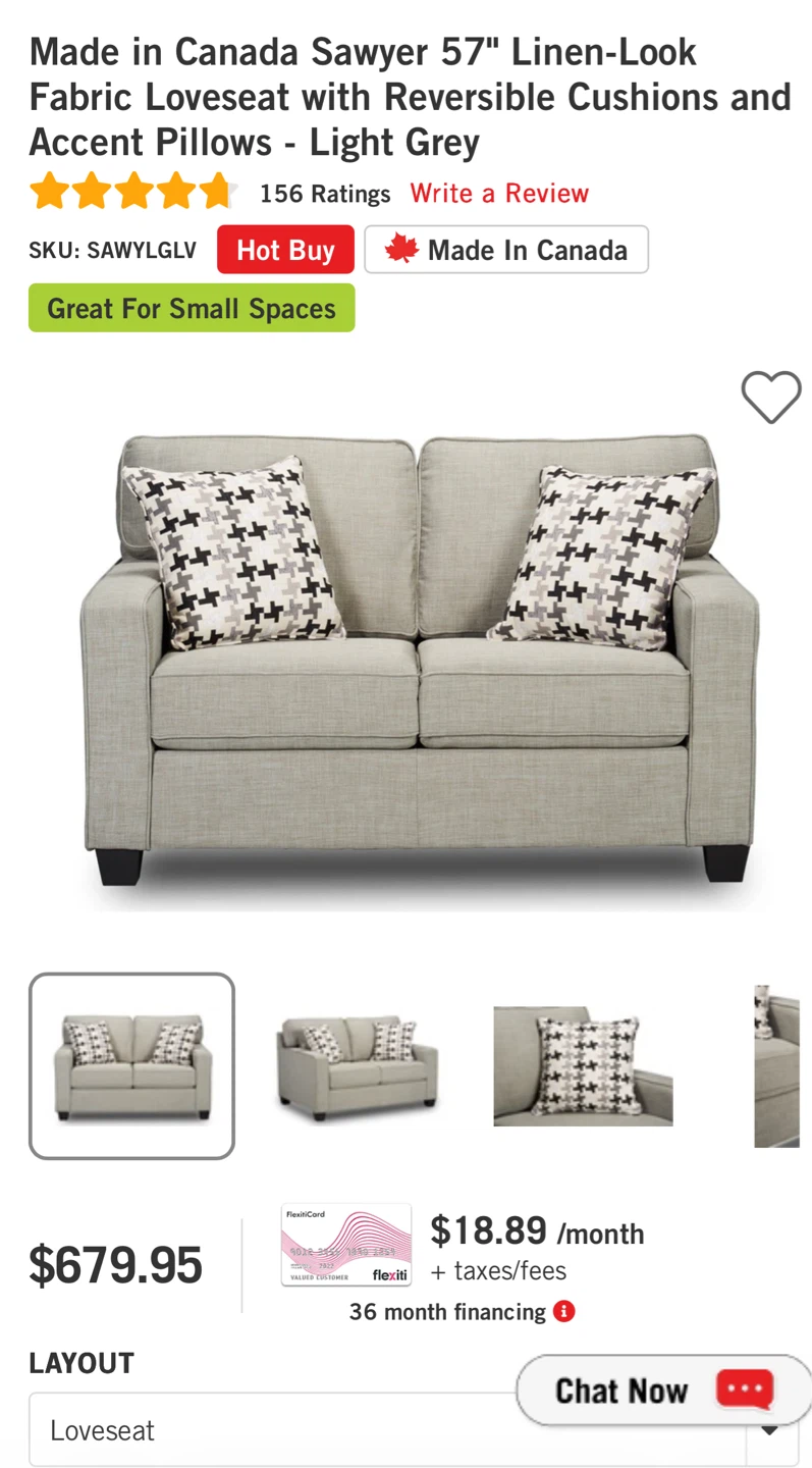 Grey Two-Seater Sofa - photo 3