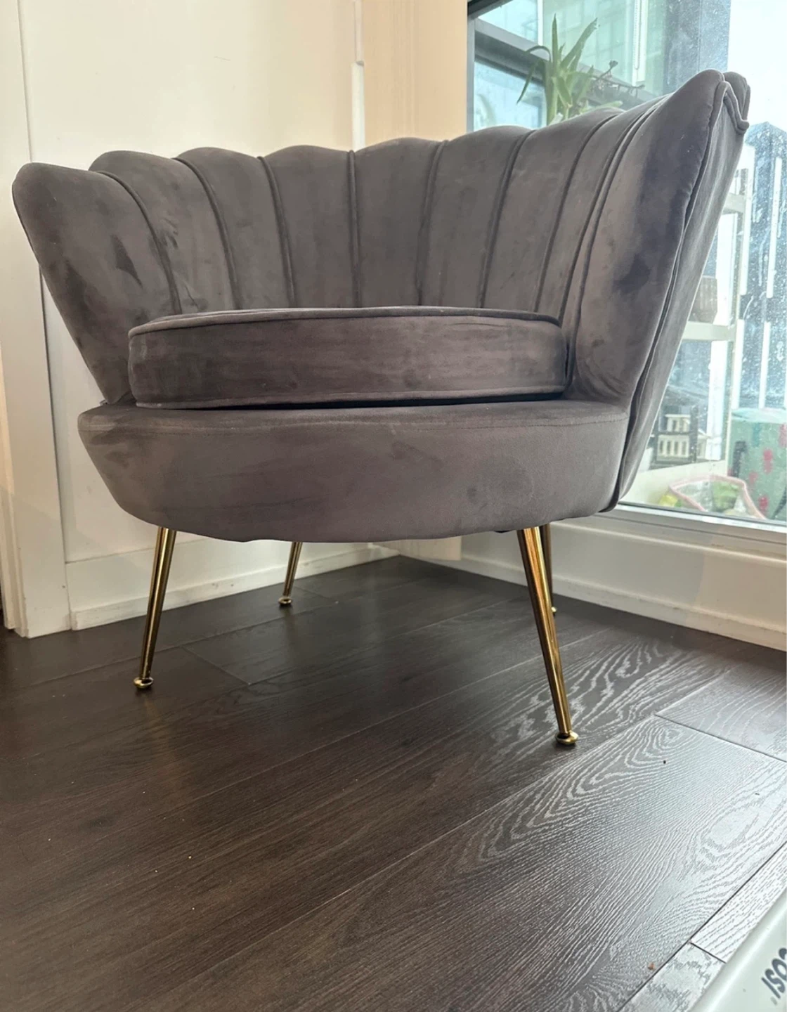 KARE DESIGN Accent Chair - Grey Velvet