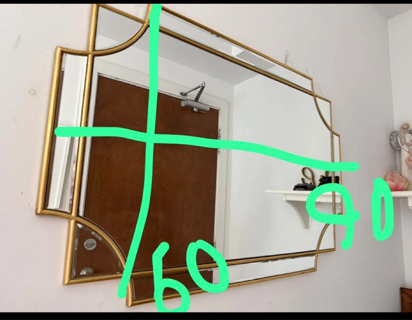 Gold Wall Mirror stractube - photo 2