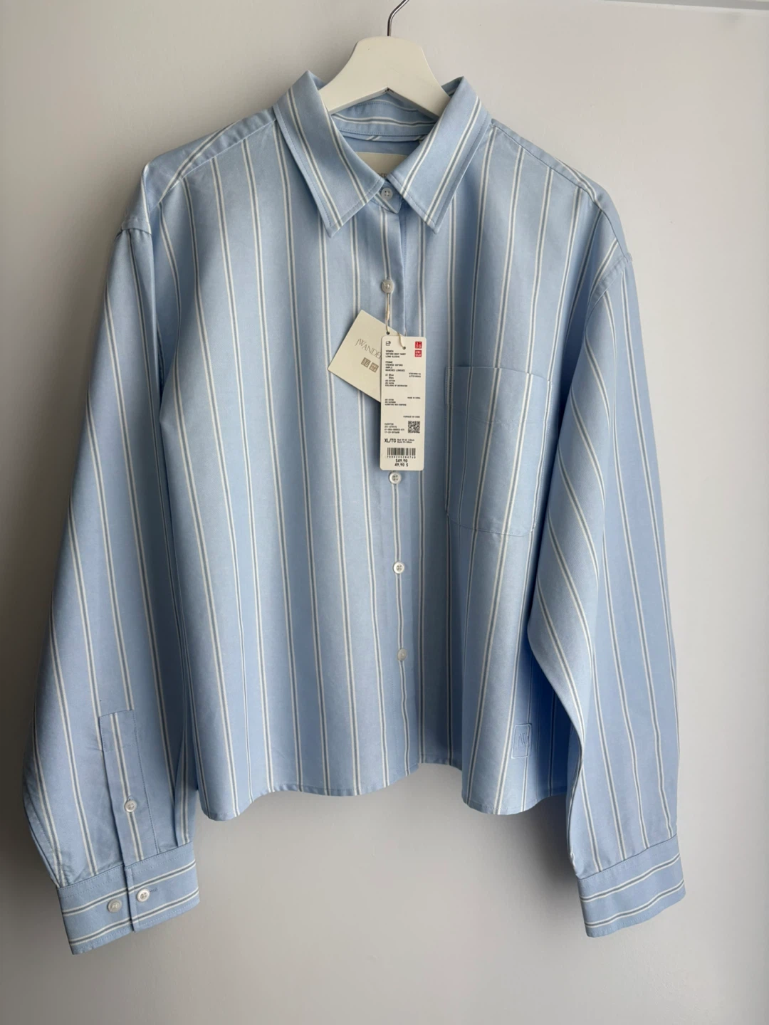 UNIQLO JW Anderson Striped Oxford Shirt Women XL (brand new)