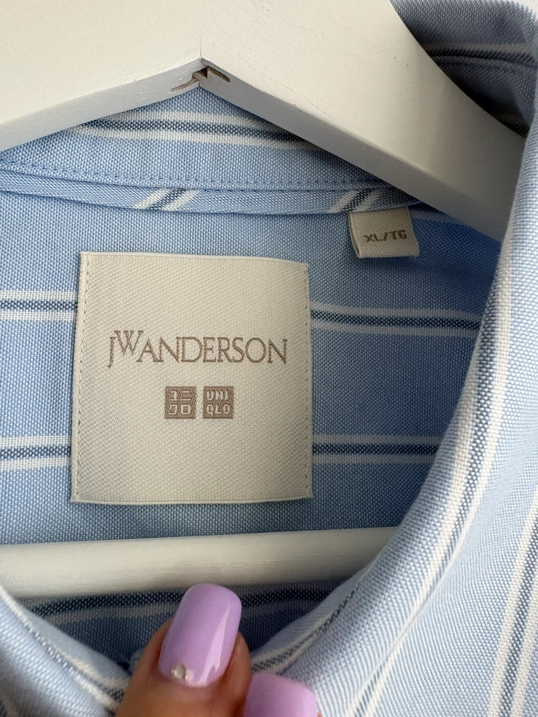 UNIQLO JW Anderson Striped Oxford Shirt Women XL (brand new) - photo 5