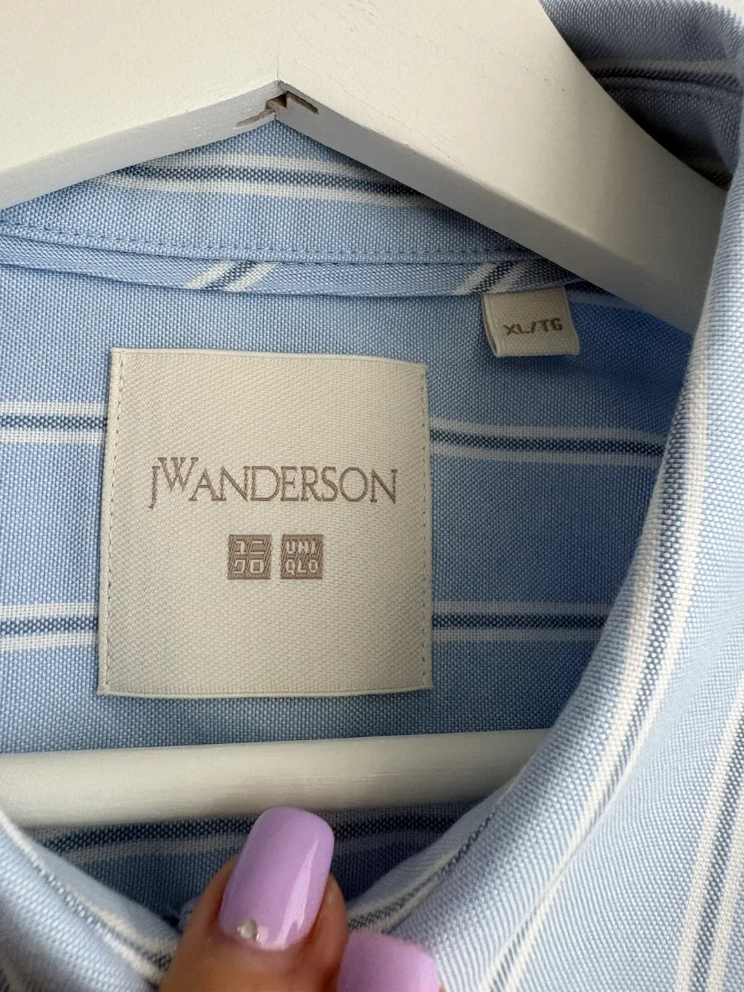 UNIQLO JW Anderson Striped Oxford Shirt Women XL (brand new) - photo 5