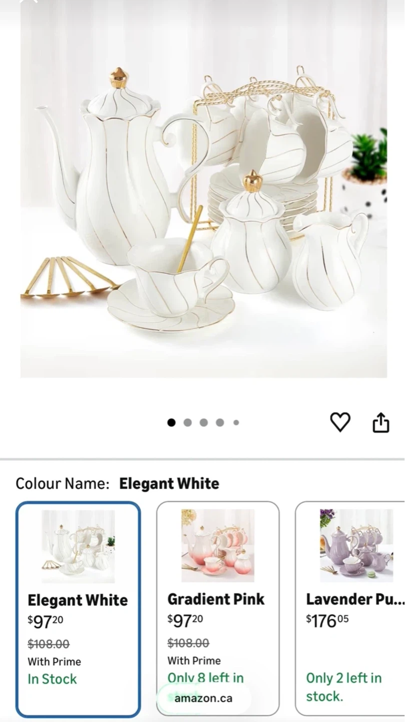 DUJUST Luxury British Tea Set