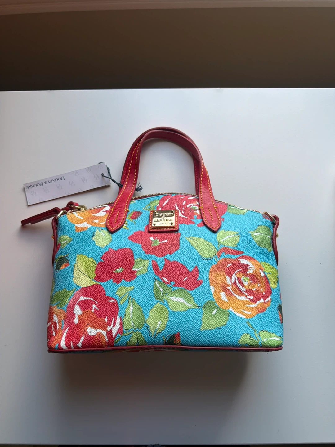 Dooney & Bourke Floral Satchel with strap