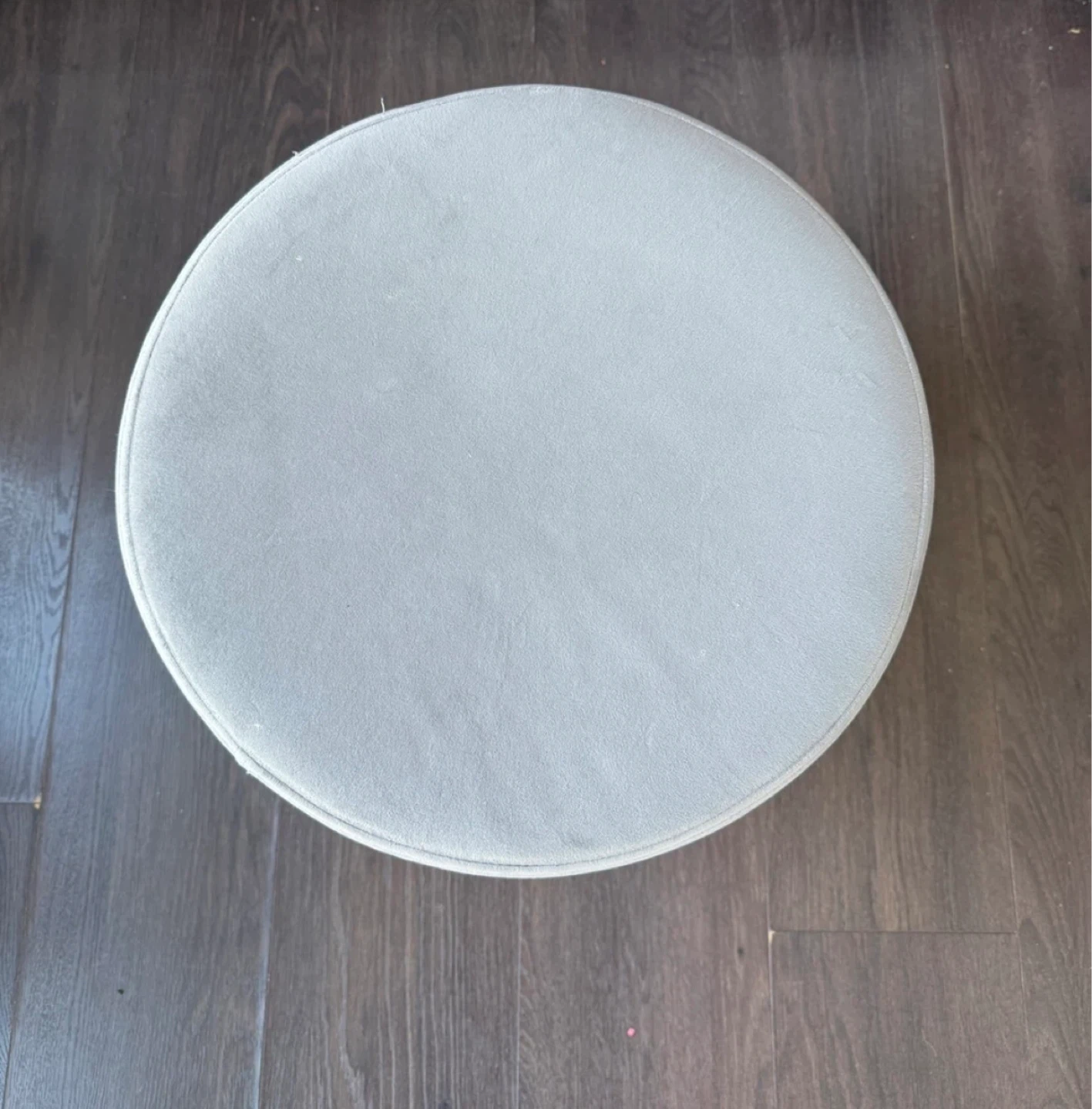 Grey Pouf Ottoman - photo 2