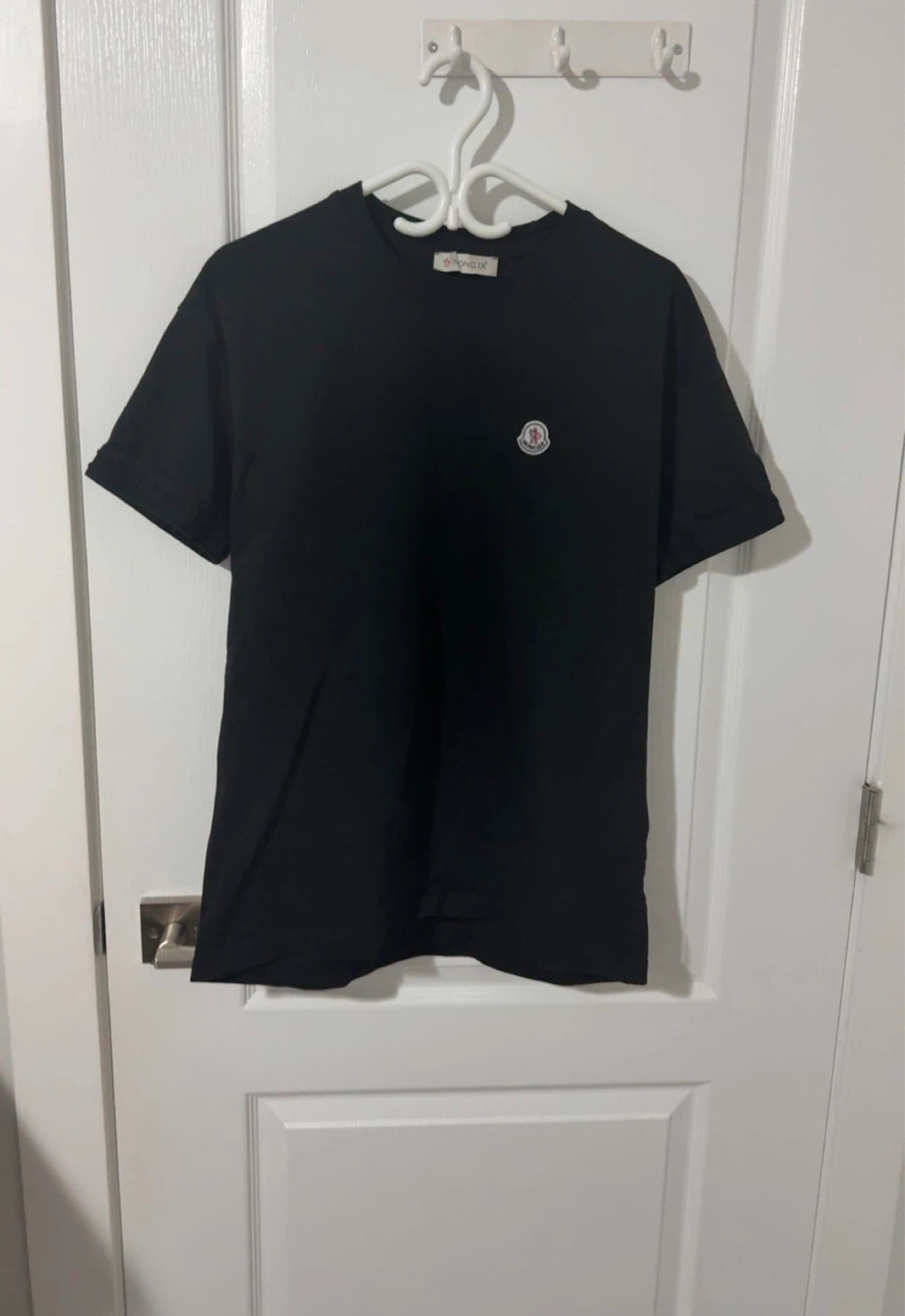Moncler Black Cotton T-Shirt